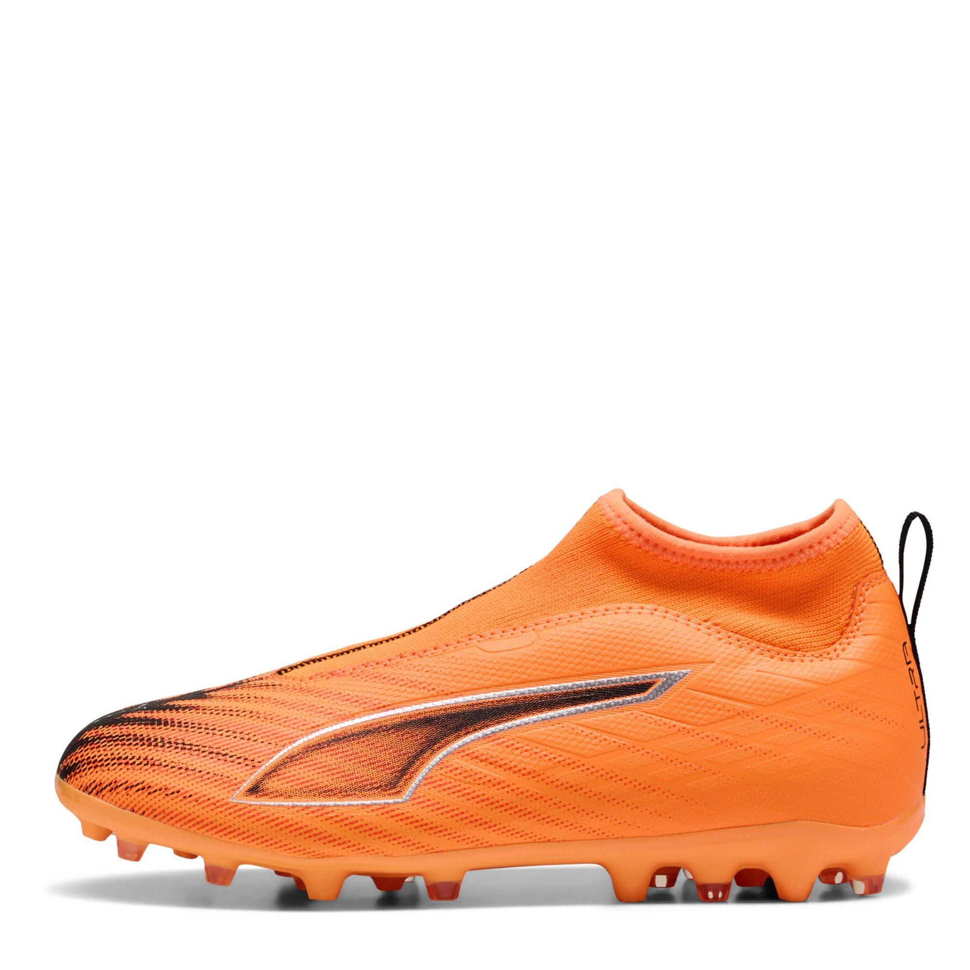 HtFr-Blk-GlwRd - Puma - Unisex Kids' Firm Ground Football Boots - 2