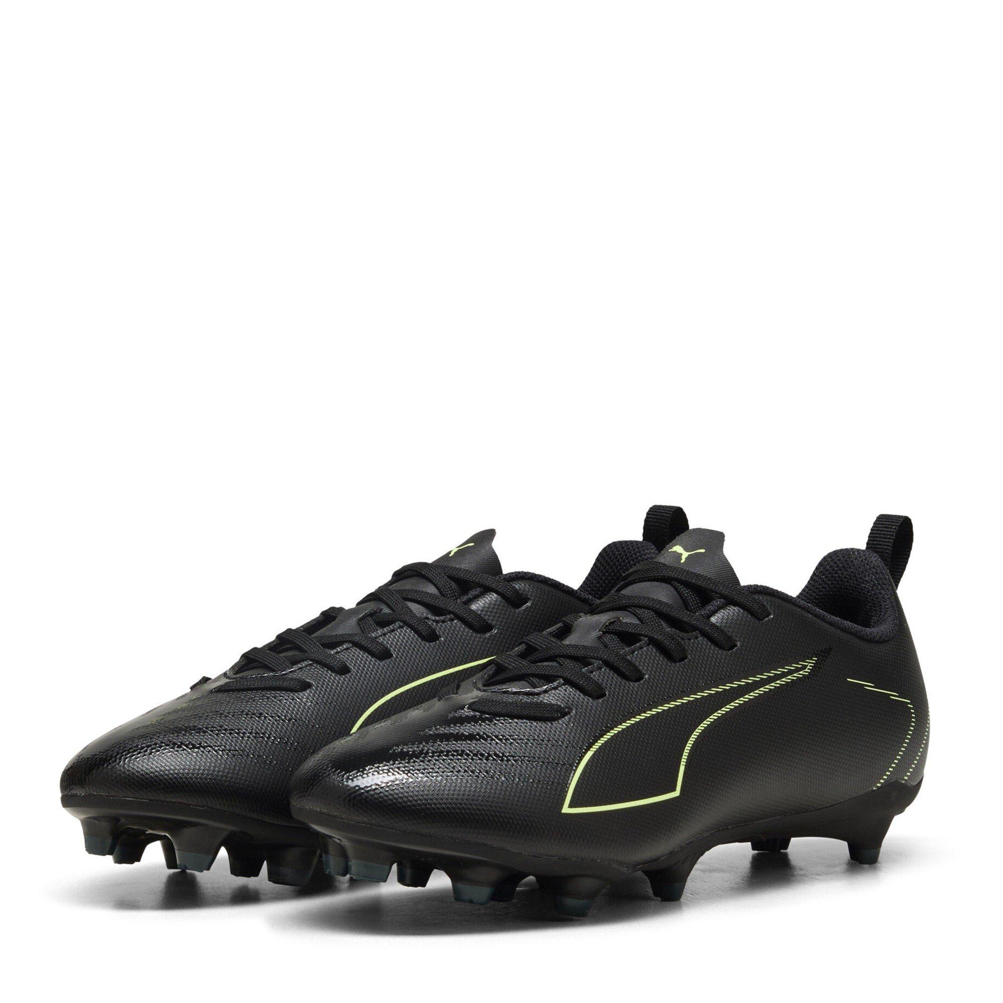 Blk-FL-GrnTrrn - Puma - Unisex Kids' Ultra 6 Play Firm Ground Football Boots - 1