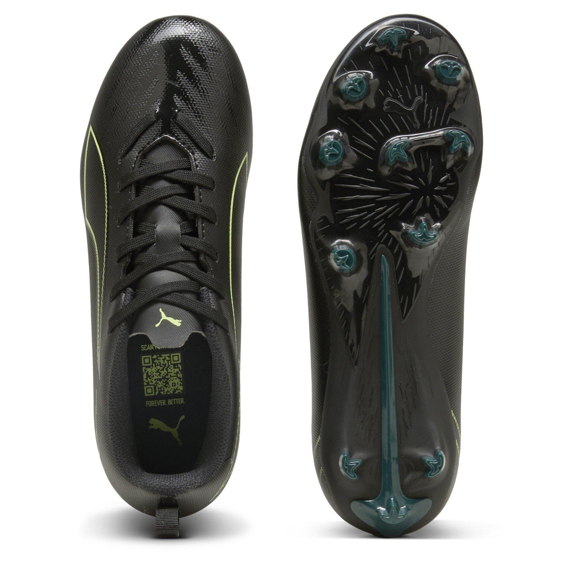Blk-FL-GrnTrrn - Puma - Unisex Kids' Ultra 6 Play Firm Ground Football Boots - 3