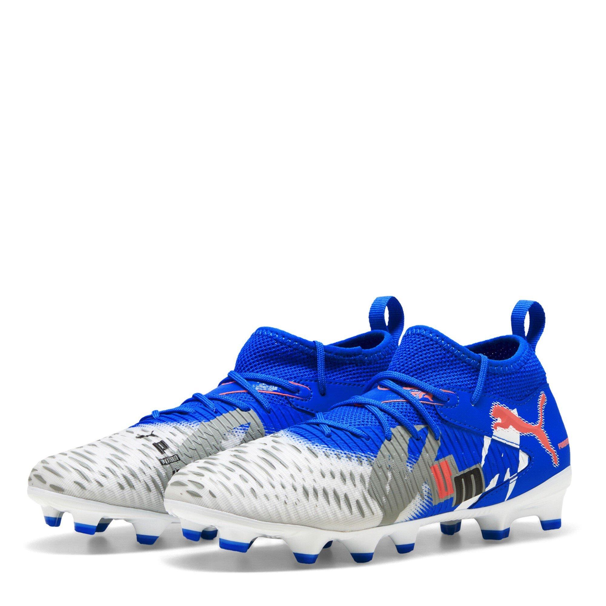 Puma Boys Future 8 Match Childrens Artificial Ground Football Boots - White/Blue - C10 (28)
