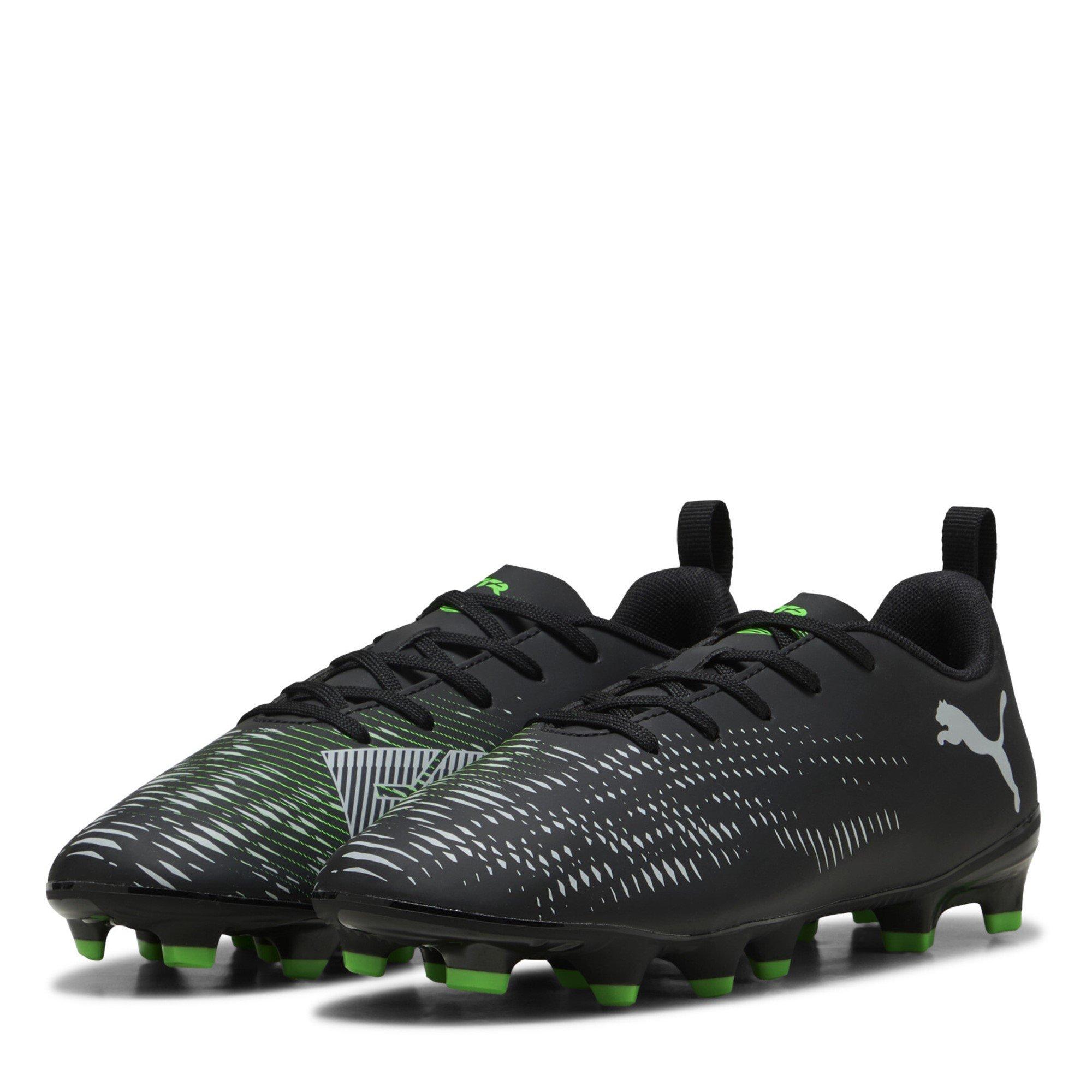 Puma Boys Future 8 Play Childrens Artificial Ground Football Boots - Black/Green - C10 (28)