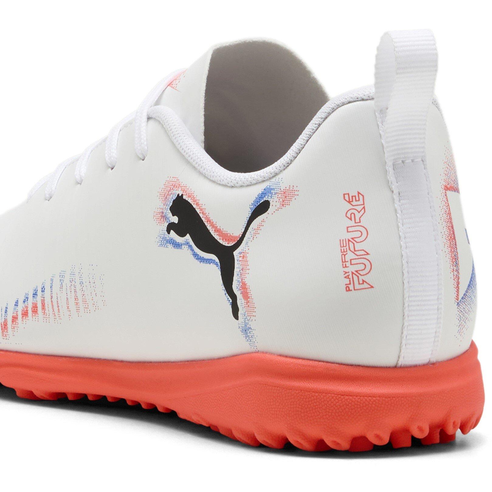 White/Black/Red - Puma - Future 8 Play Childrens Astro Turf Football Boots - 5