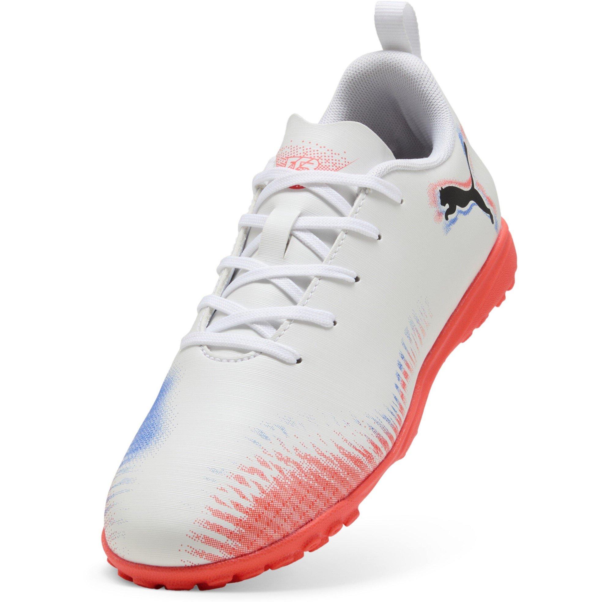 White/Black/Red - Puma - Future 8 Play Childrens Astro Turf Football Boots - 6