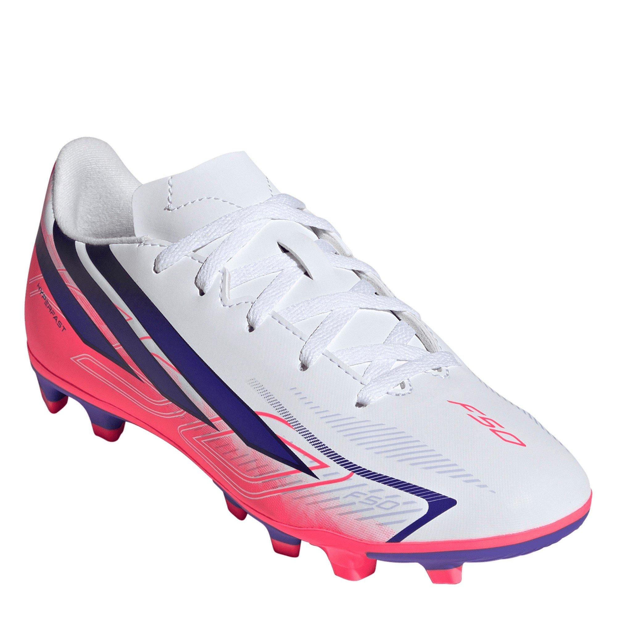 Bianco/Corallo - adidas - Kids' F50 Firm Ground Football Boot - 3
