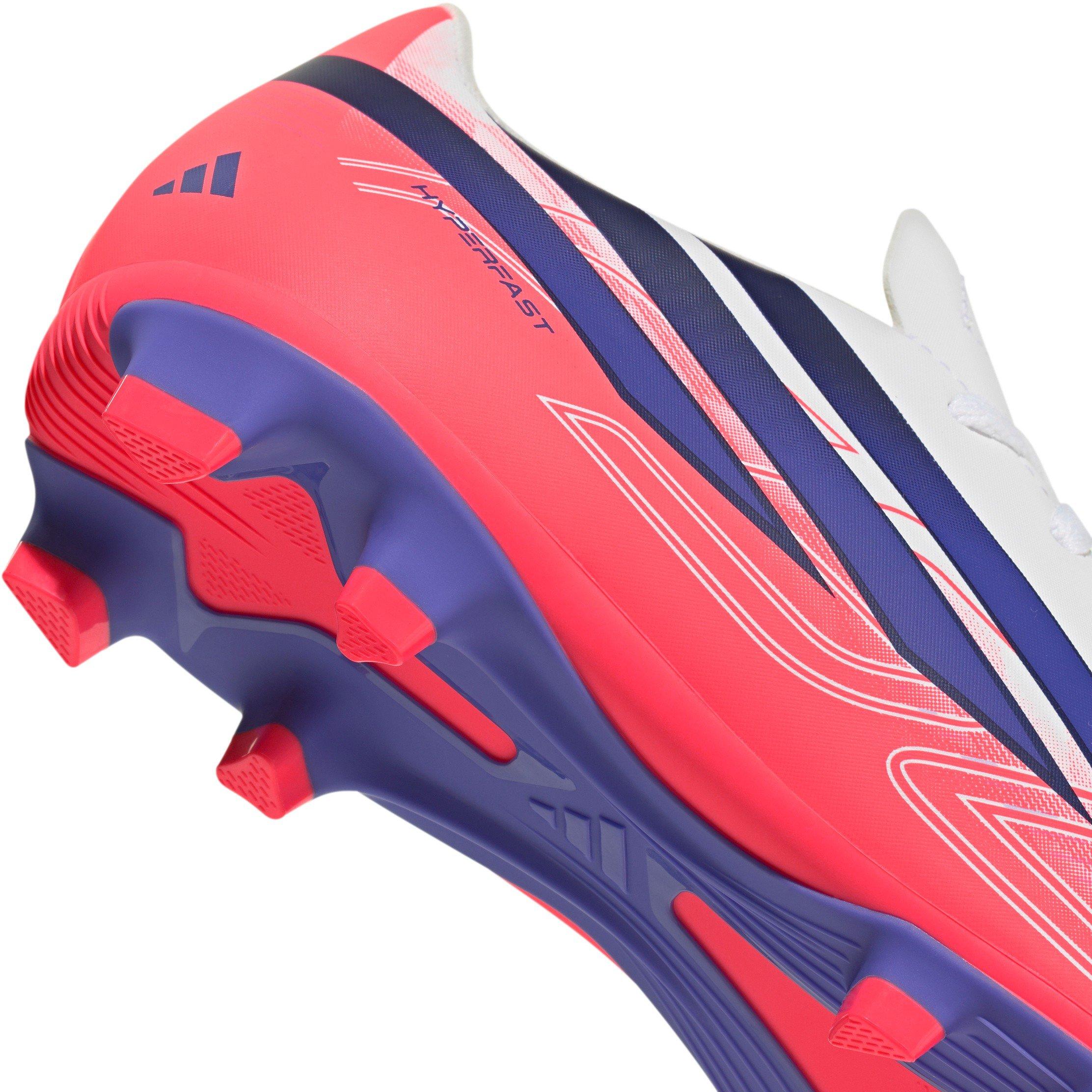 Bianco/Corallo - adidas - Kids' F50 Firm Ground Football Boot - 7