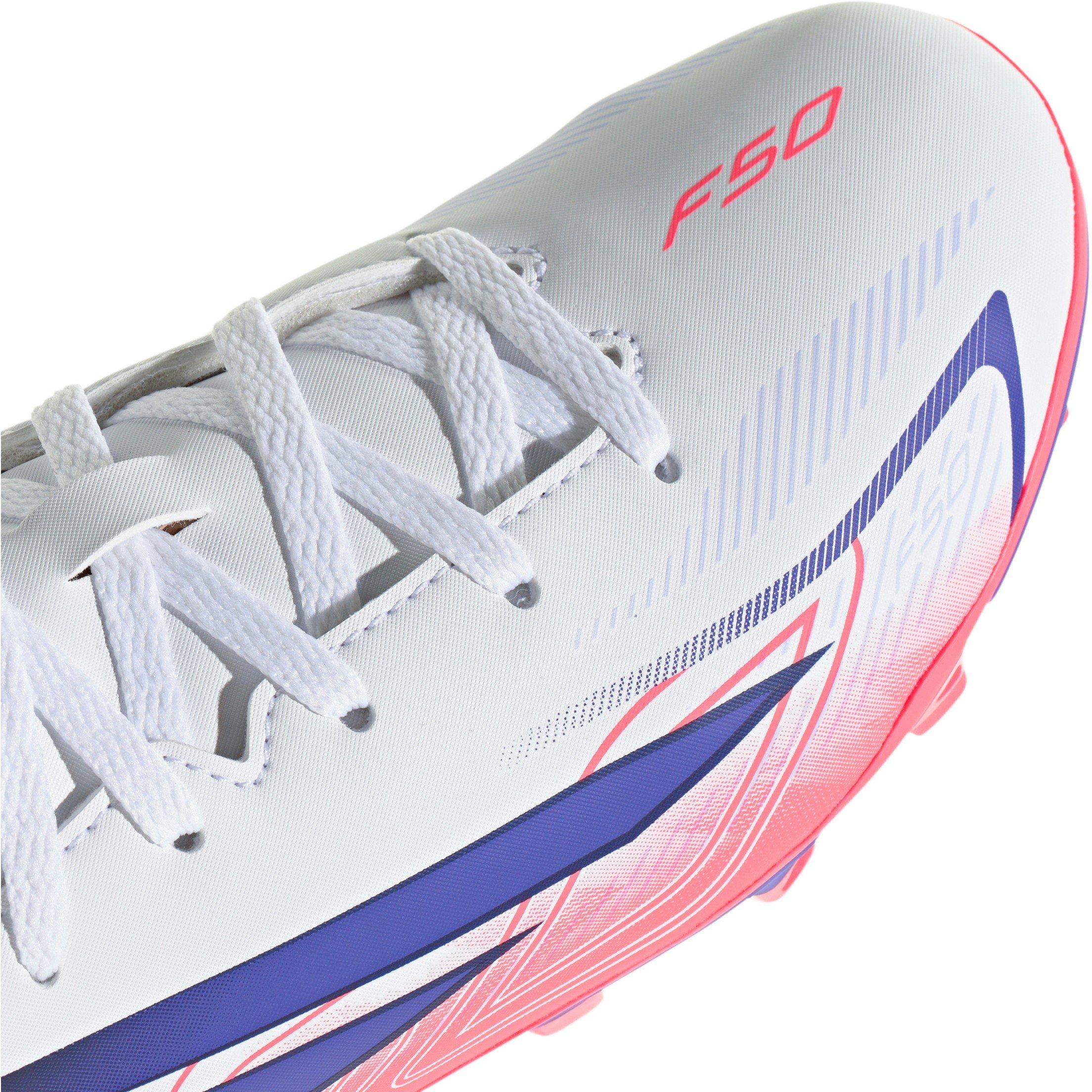 Bianco/Corallo - adidas - Kids' F50 Firm Ground Football Boot - 8