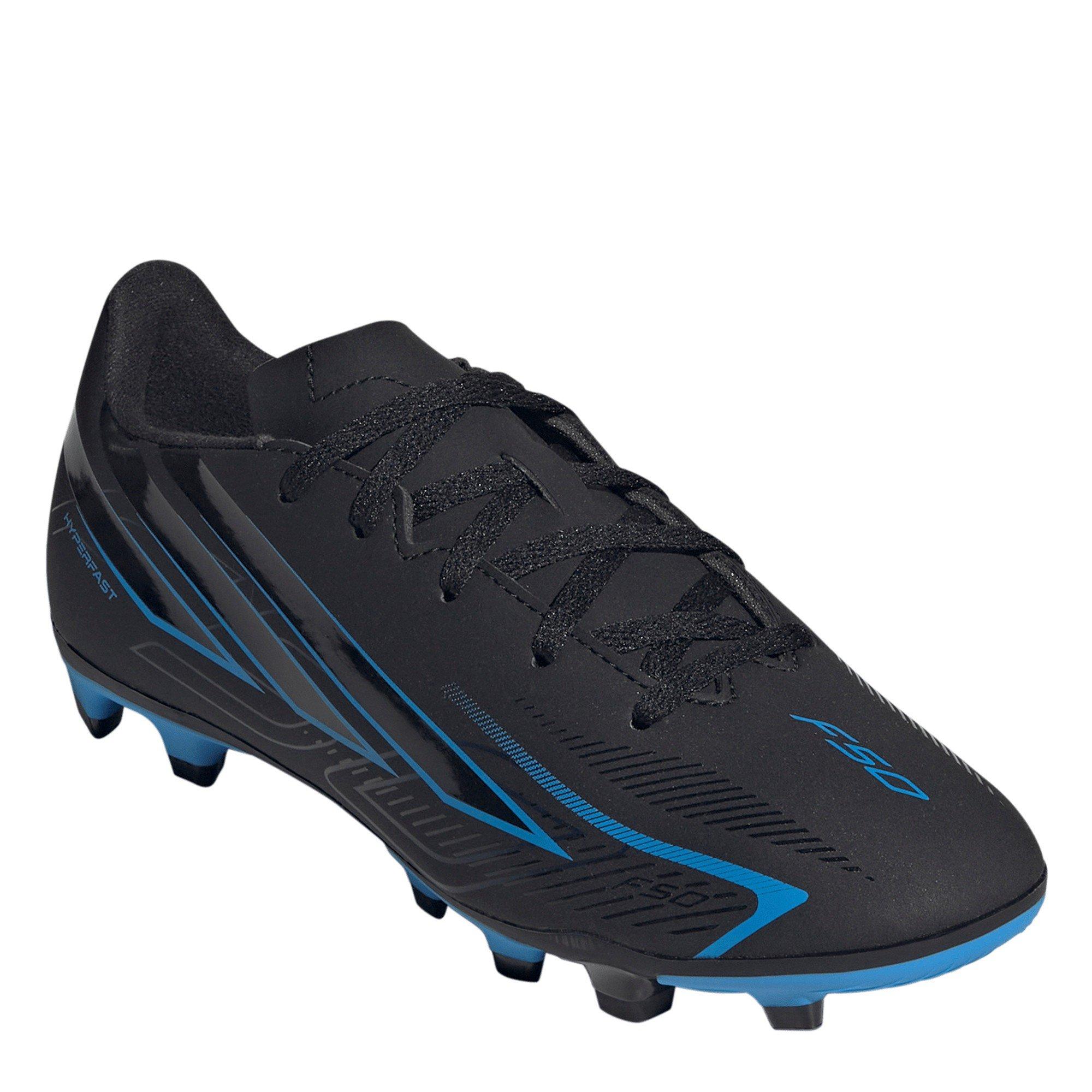 Black/Blue - adidas - Kids' F50 Firm Ground Football Boot - 3