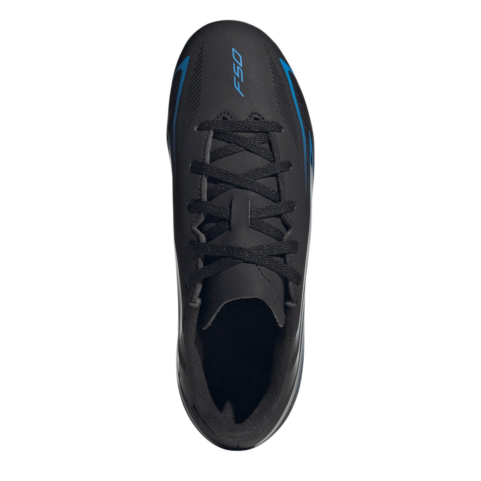 Black/Blue - adidas - Kids' F50 Firm Ground Football Boot - 5