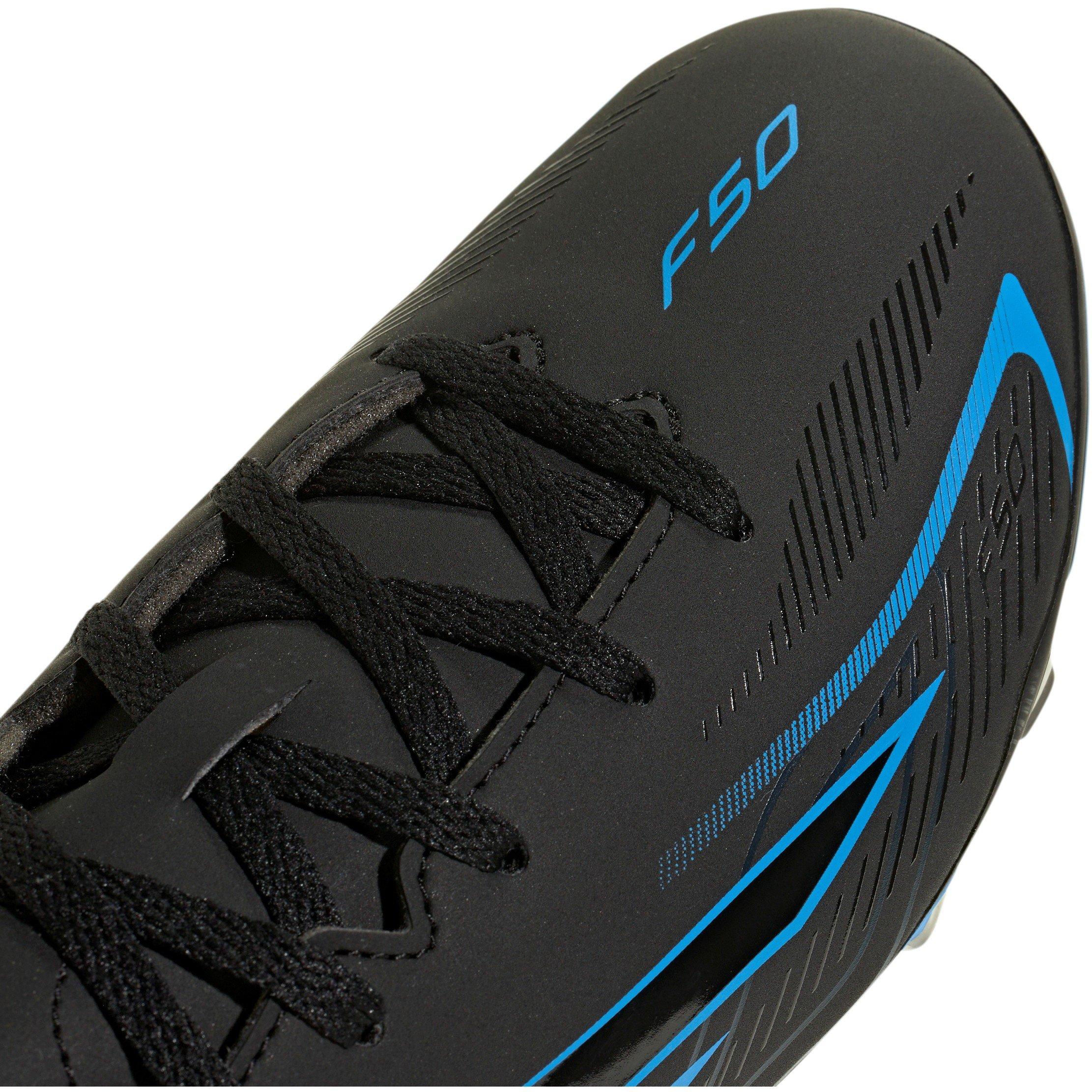 Black/Blue - adidas - Kids' F50 Firm Ground Football Boot - 7