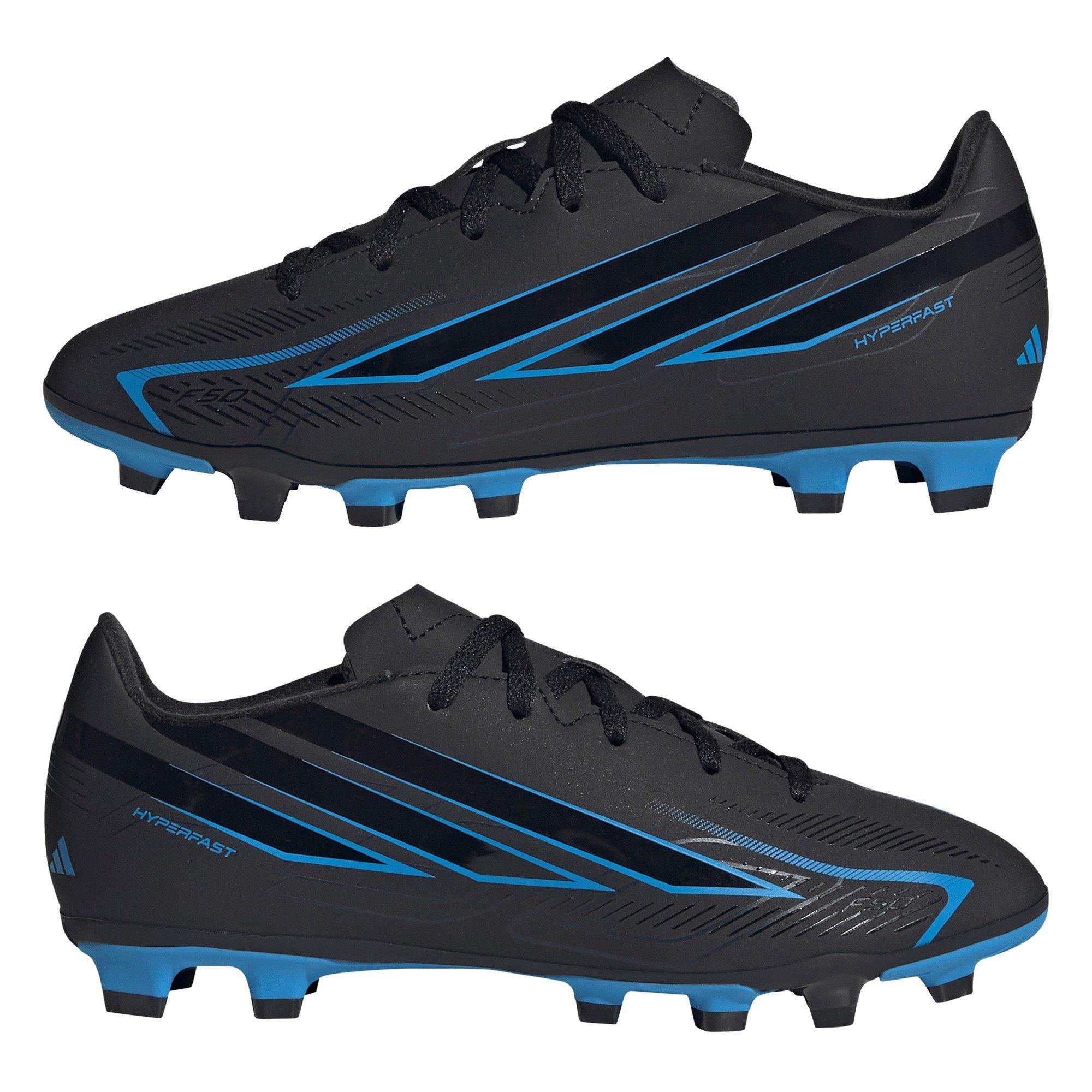 Black/Blue - adidas - Kids' F50 Firm Ground Football Boot - 9