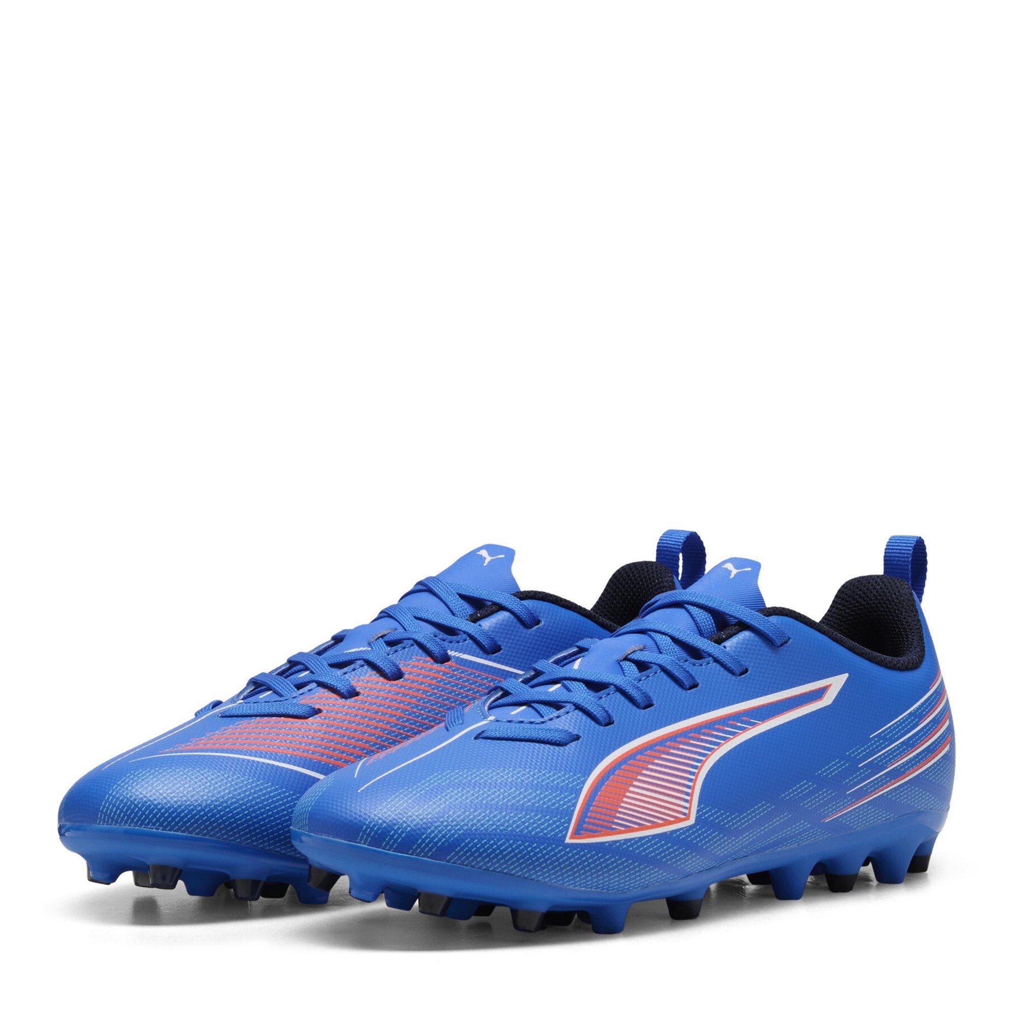 ltrBl-Wht-GlwRd - Puma - Unisex Kids' Ultra 6 Play Mg Firm Ground Football Boots - 1