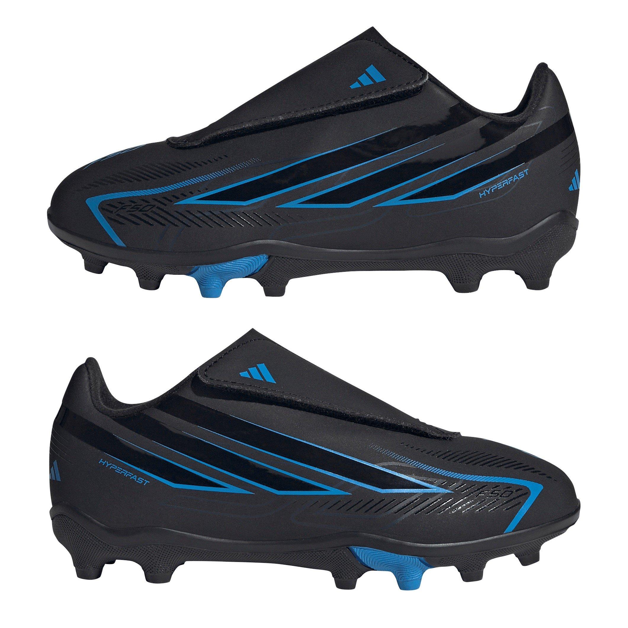 Black/Blue - adidas - Adidas F50 Childs Club Firm Ground Football Boots - 10