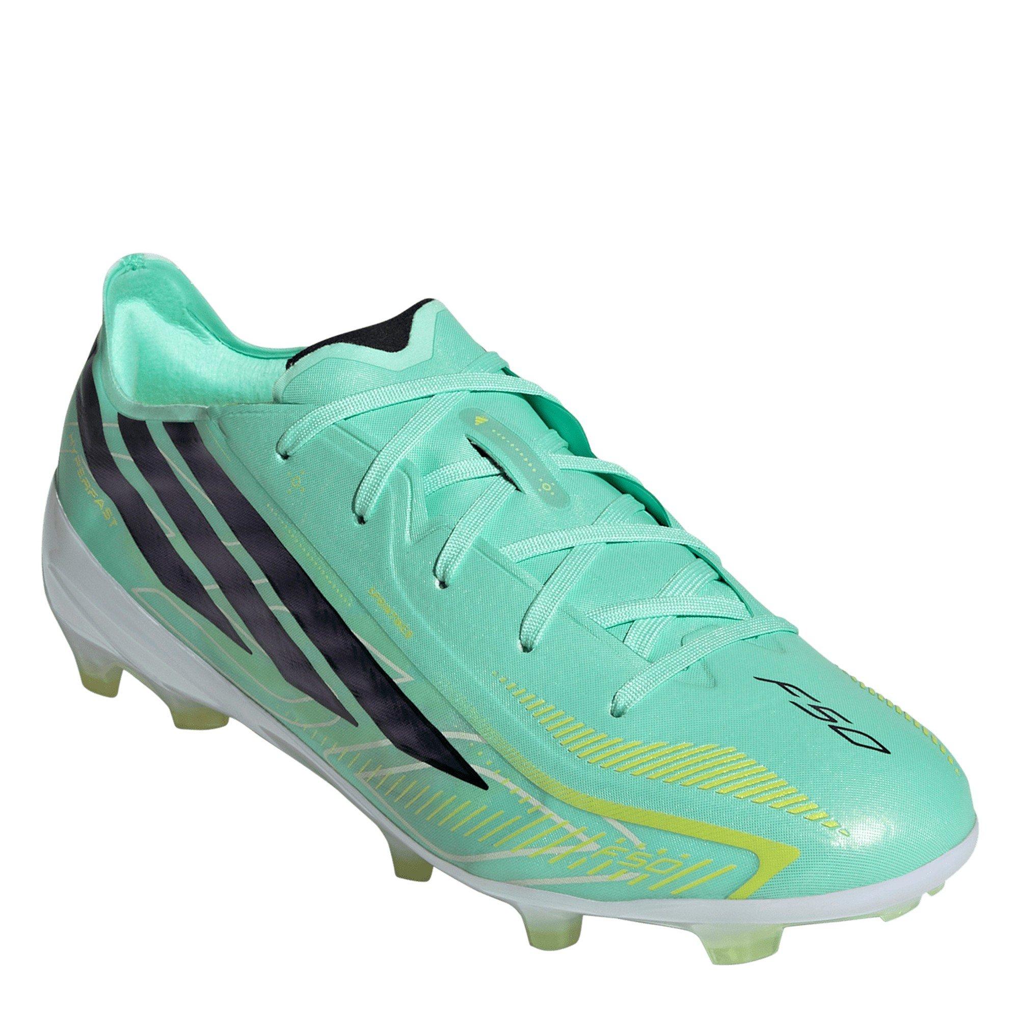 Mint/Zwart - adidas - F50 HYPERFAST ELITE Firm Ground Football Boots Childrens - 3