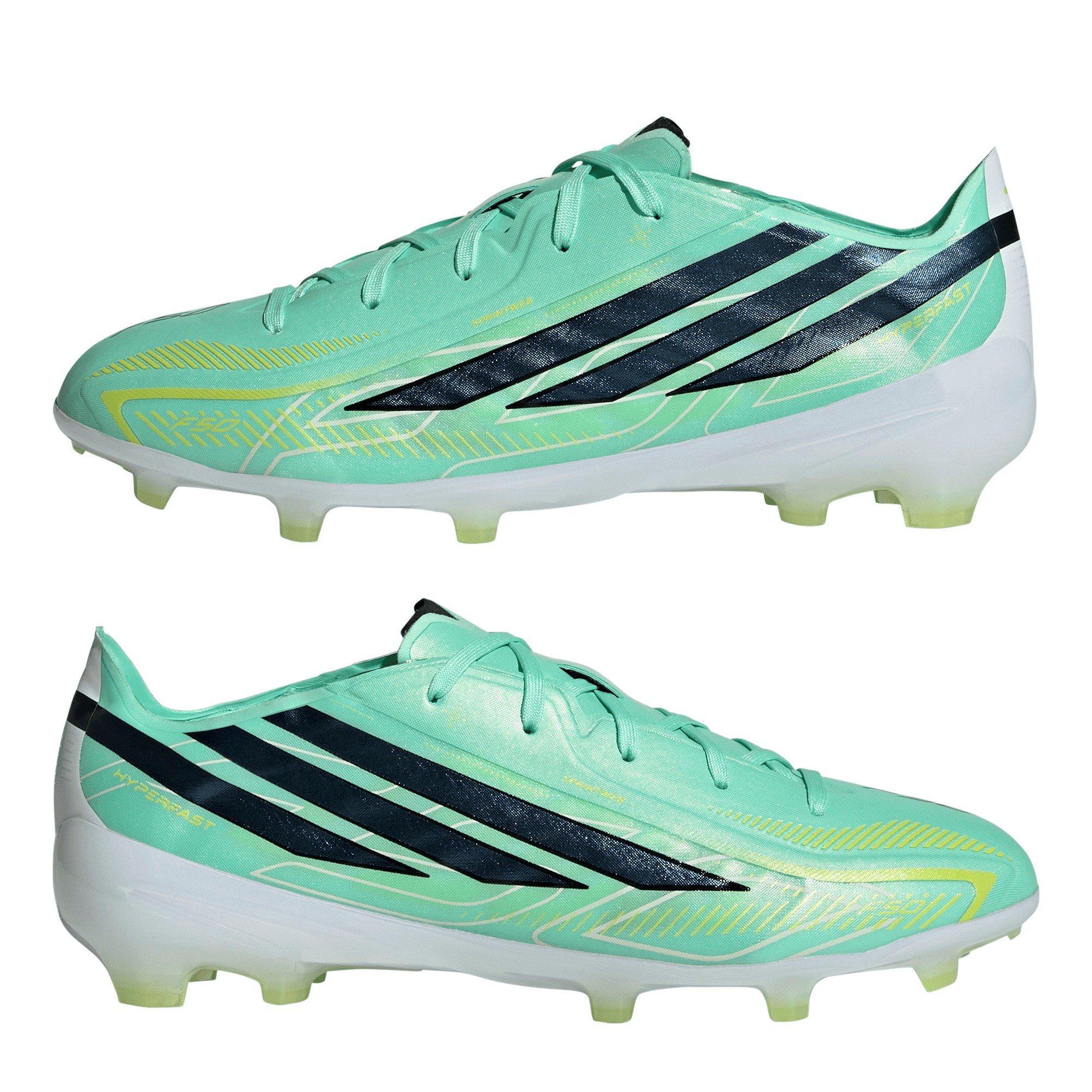 Mint/Zwart - adidas - F50 HYPERFAST ELITE Firm Ground Football Boots Childrens - 9
