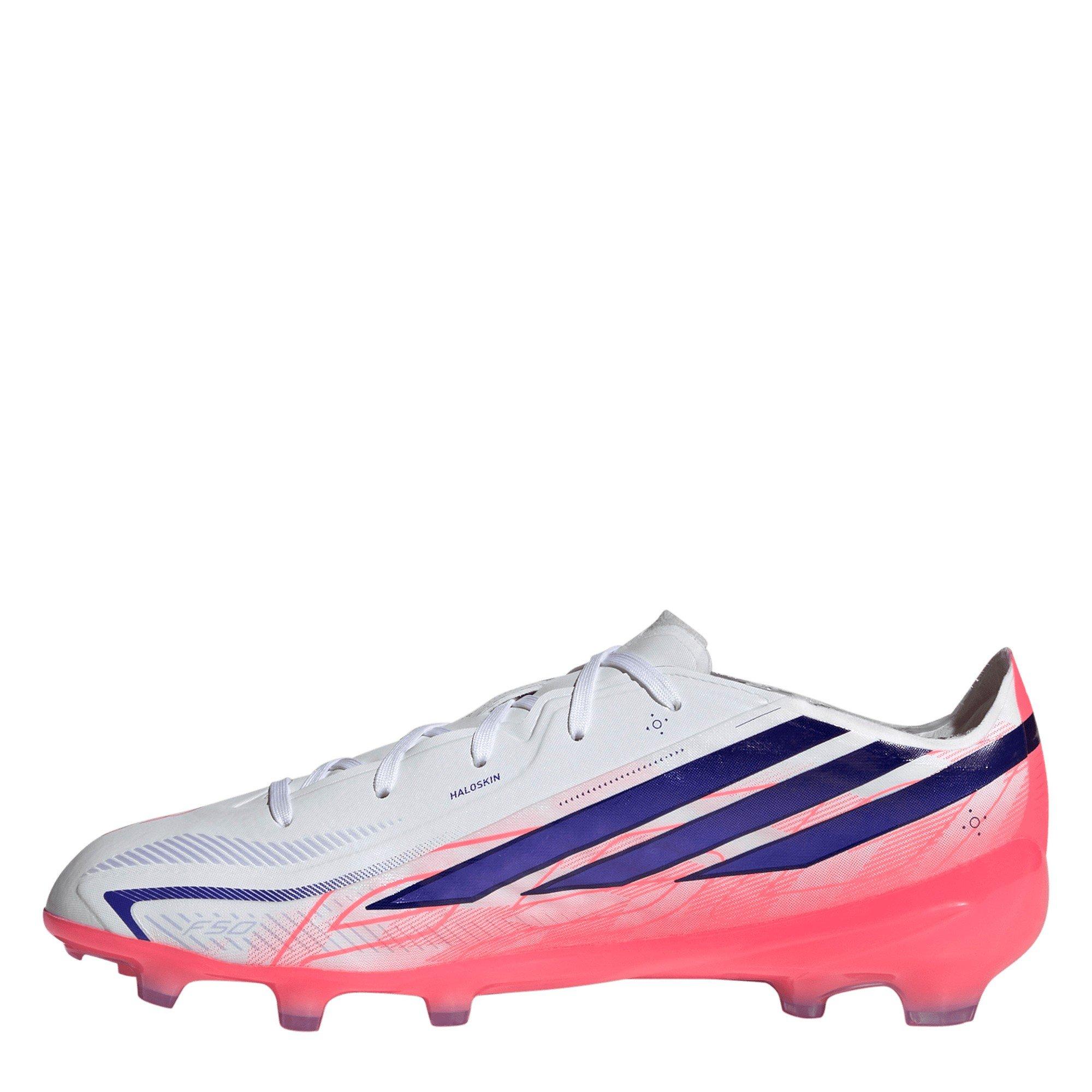 White/Coral - adidas - F50 HYPERFAST ELITE Firm Ground Football Boots Childrens - 2