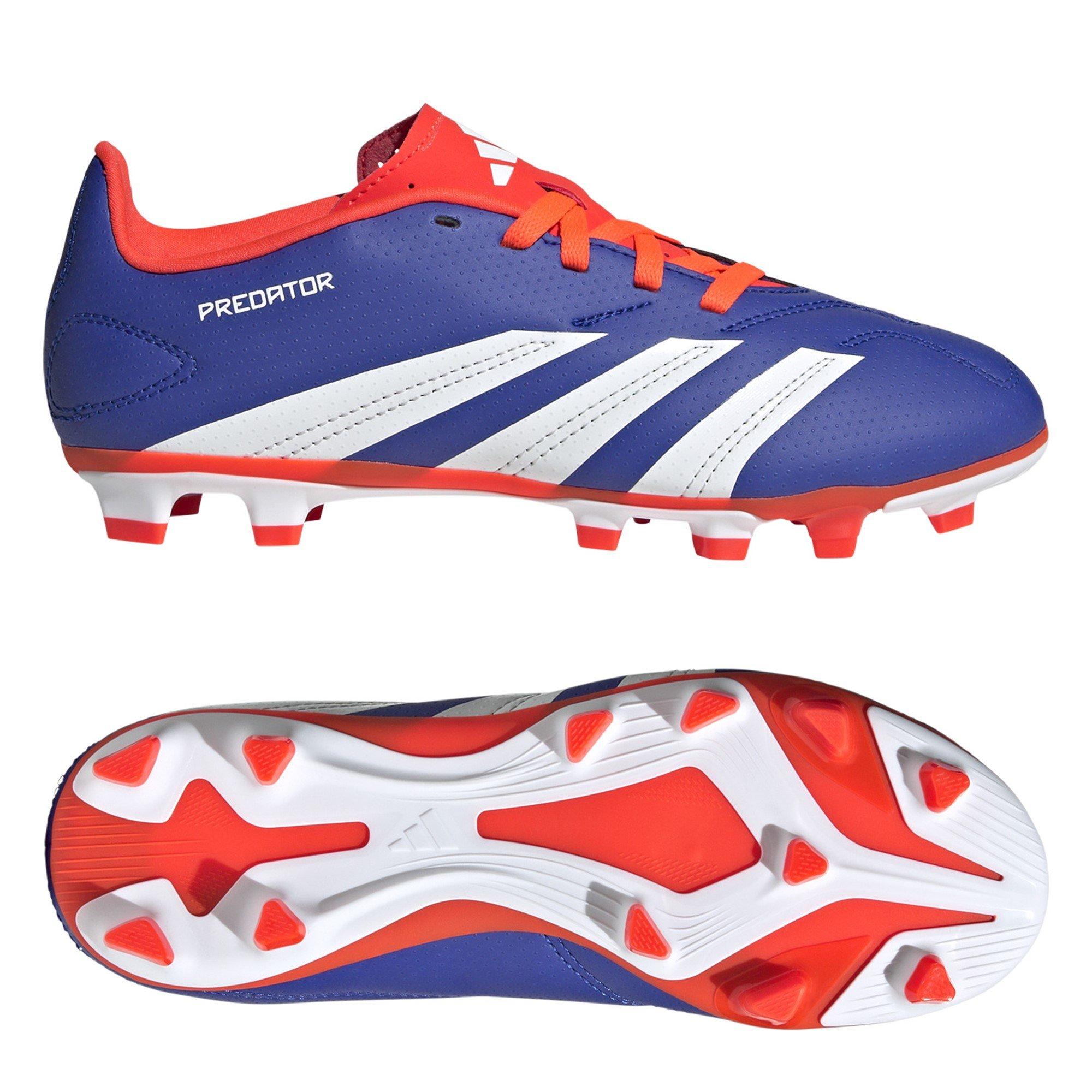 Blue/Wht/Red - adidas - Predator 24 Club Children's Flexible Ground Football Boots - 9