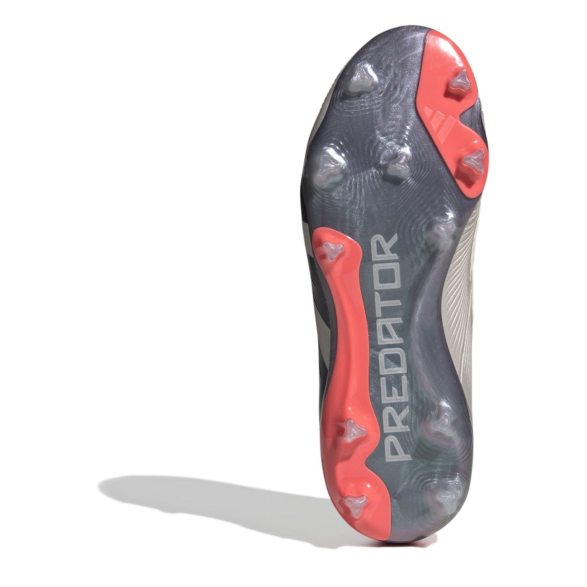 Plata/Negro - adidas - Predator 24 Elite Children Firm Ground Football Boots - 6