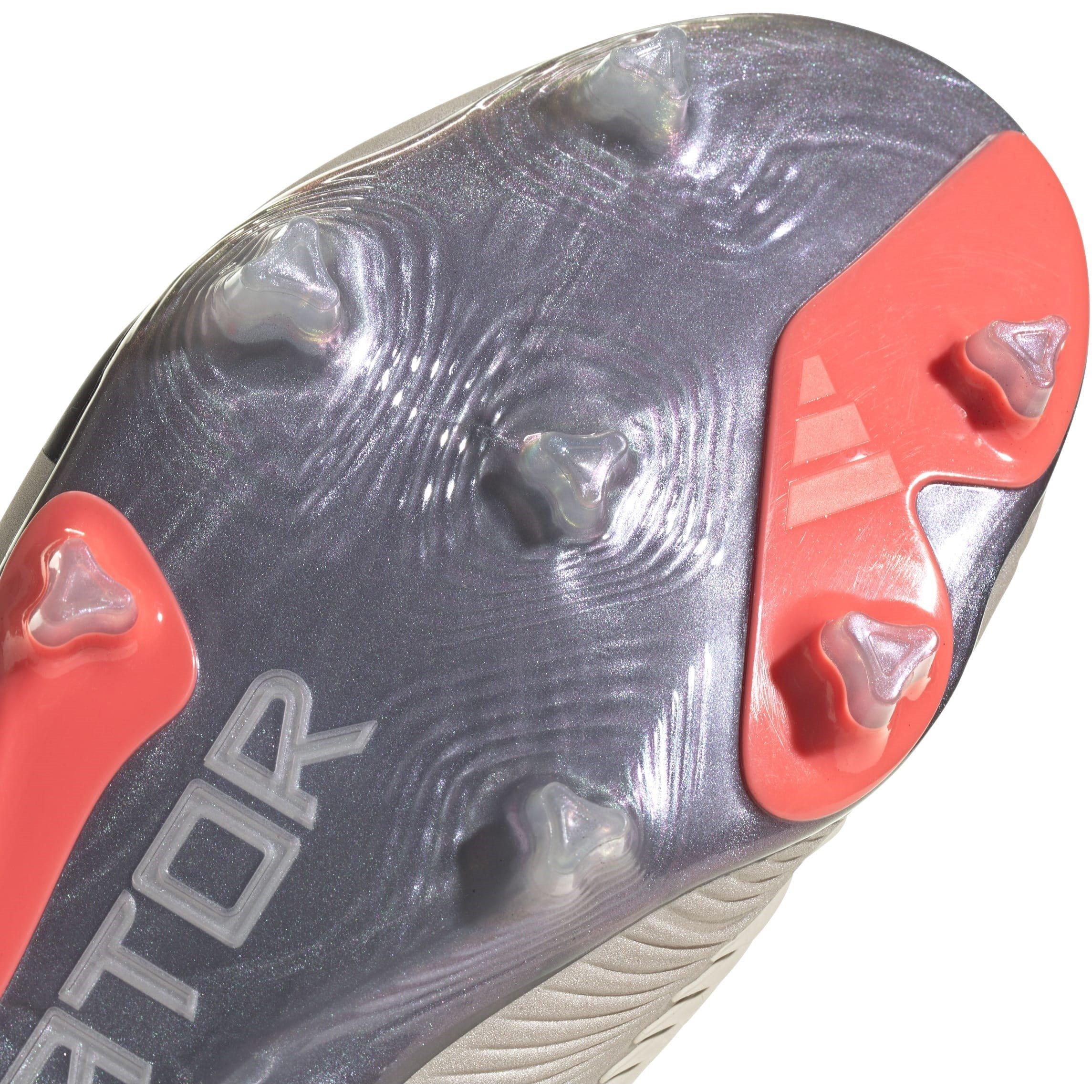 Plata/Negro - adidas - Predator 24 Elite Children Firm Ground Football Boots - 8