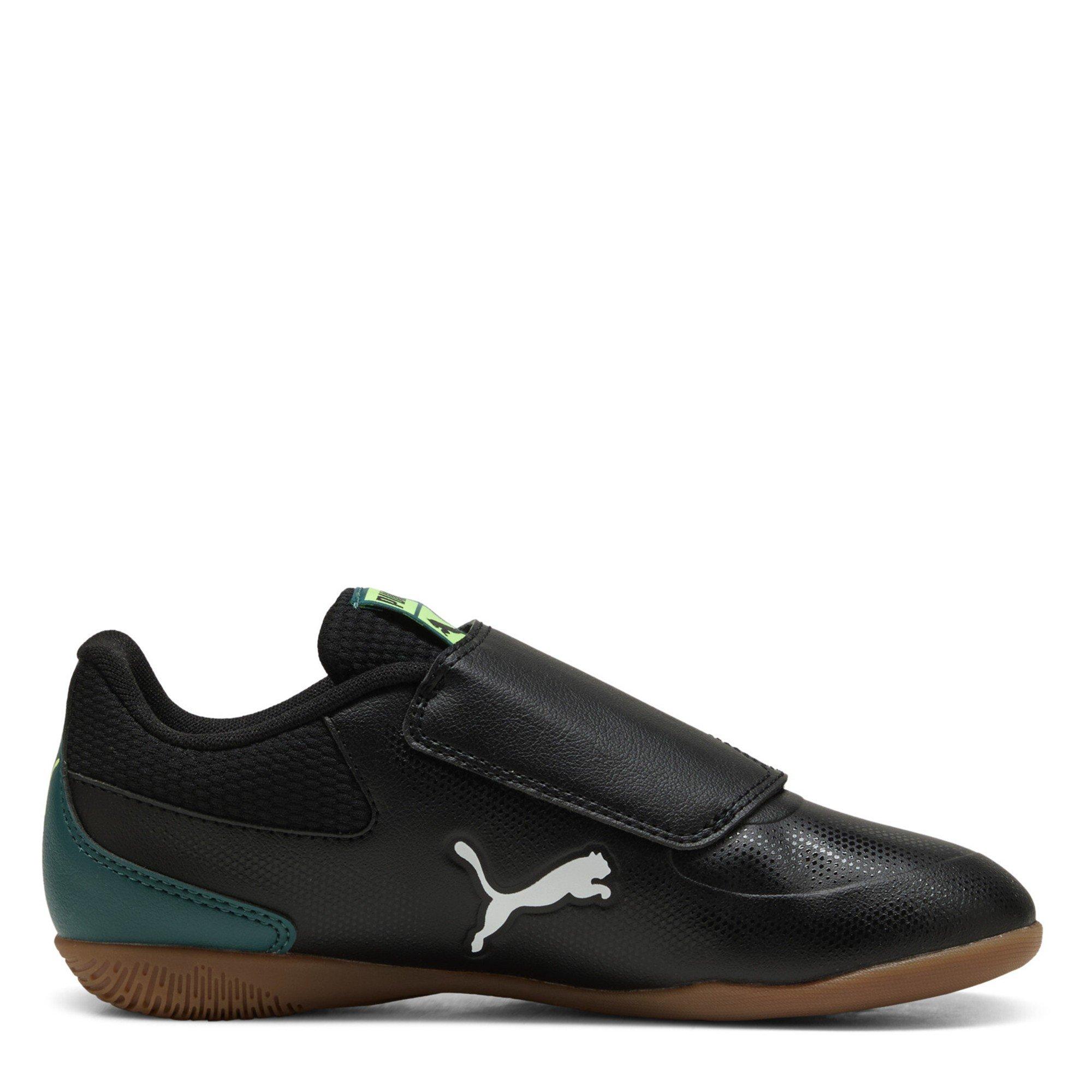 Blk-FL-Wht-VGrn - Puma - Unisex Kids' Truco III V Indoor Football Boots - 4