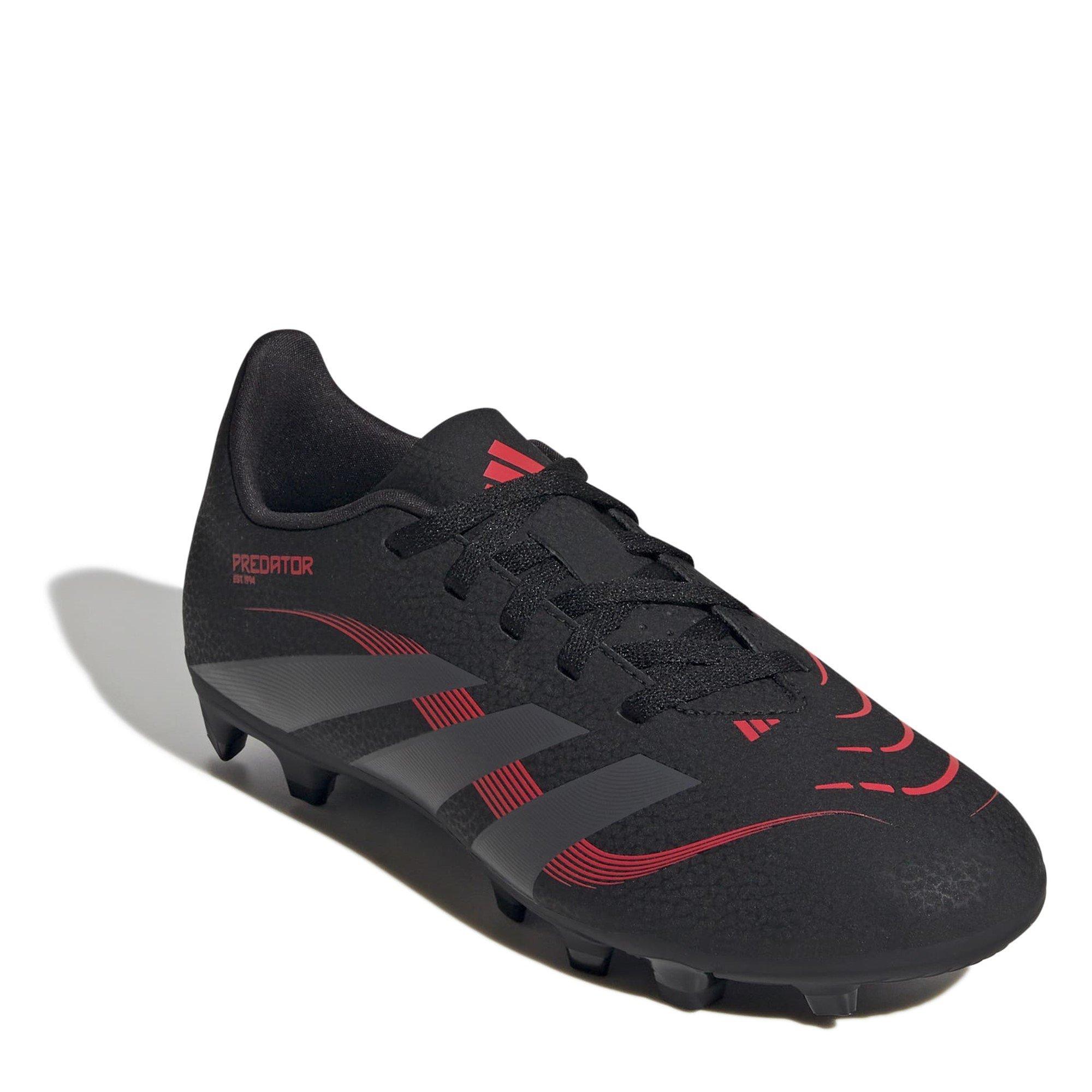 Black/Grey - adidas - Predator Club Childrens Firm Ground Football Boots - 3