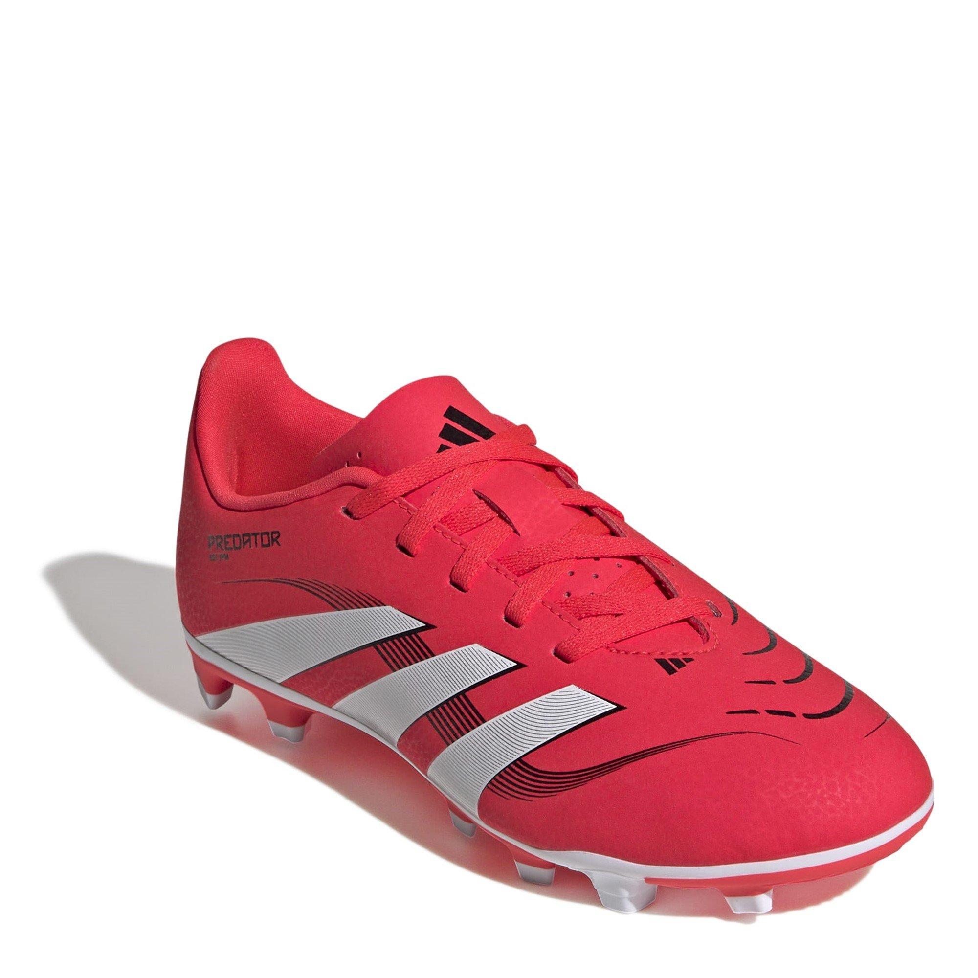 Rood/Wit - adidas - Predator Club Childrens Firm Ground Football Boots - 3