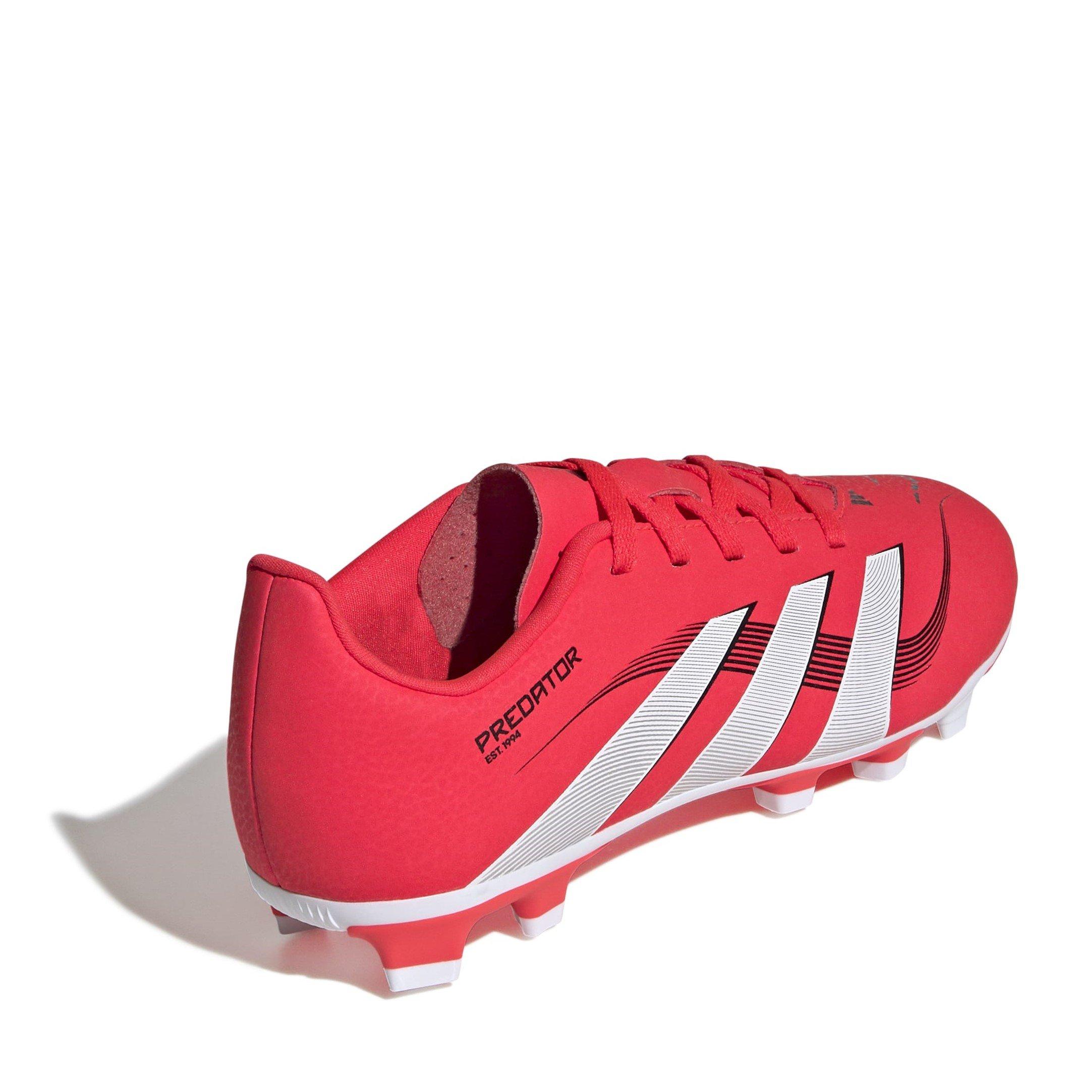 Rood/Wit - adidas - Predator Club Childrens Firm Ground Football Boots - 4