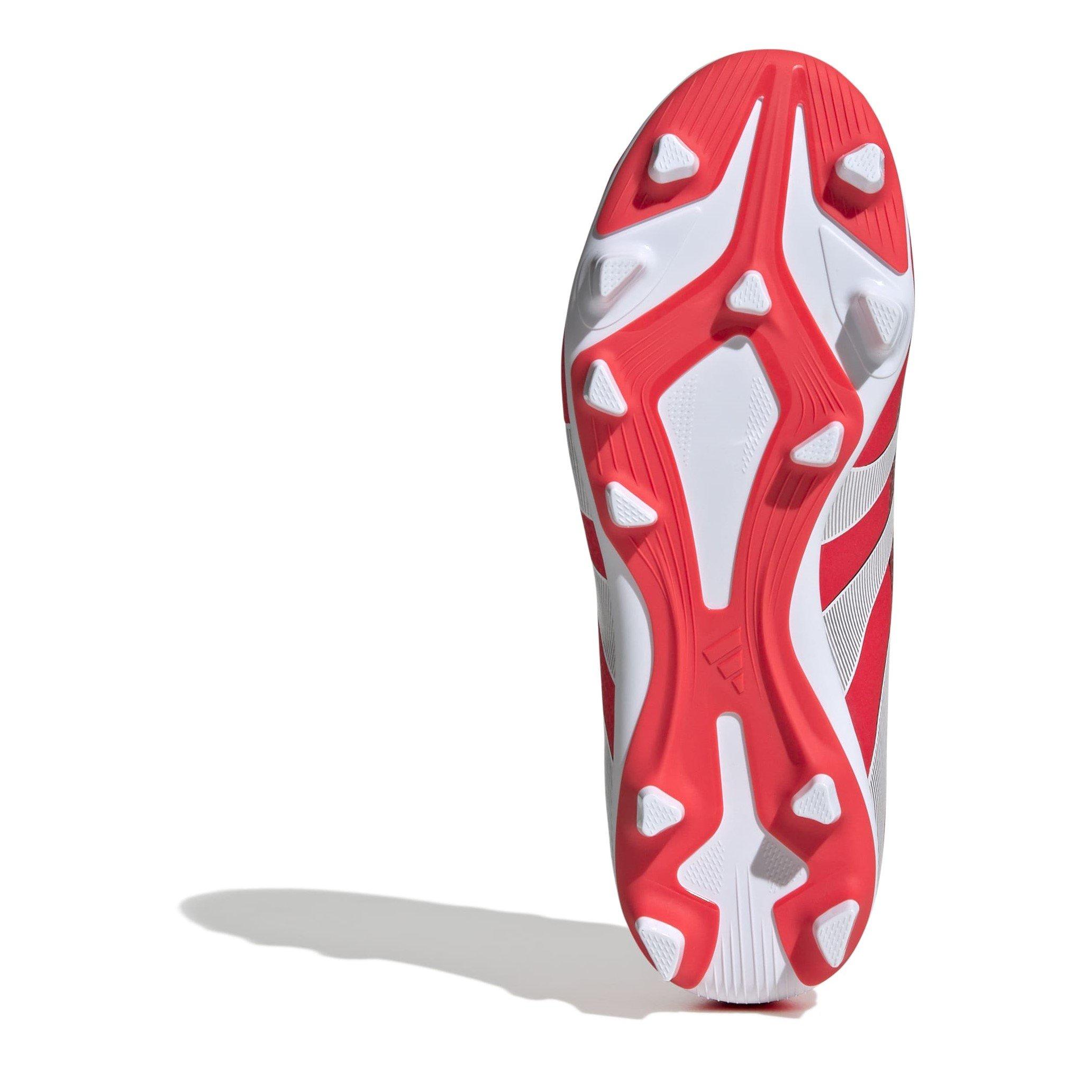 Rood/Wit - adidas - Predator Club Childrens Firm Ground Football Boots - 6