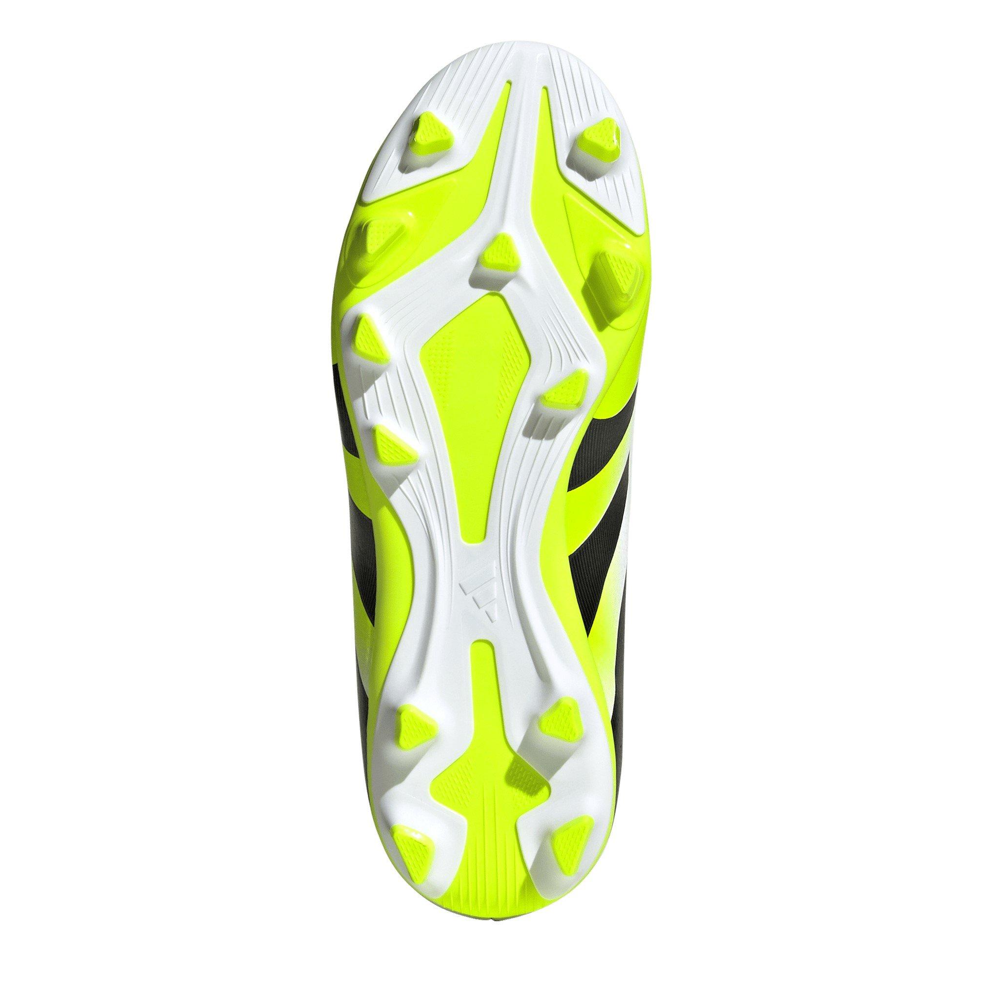 White/Blk/Lemon - adidas - Predator Club Childrens Firm Ground Football Boots - 6