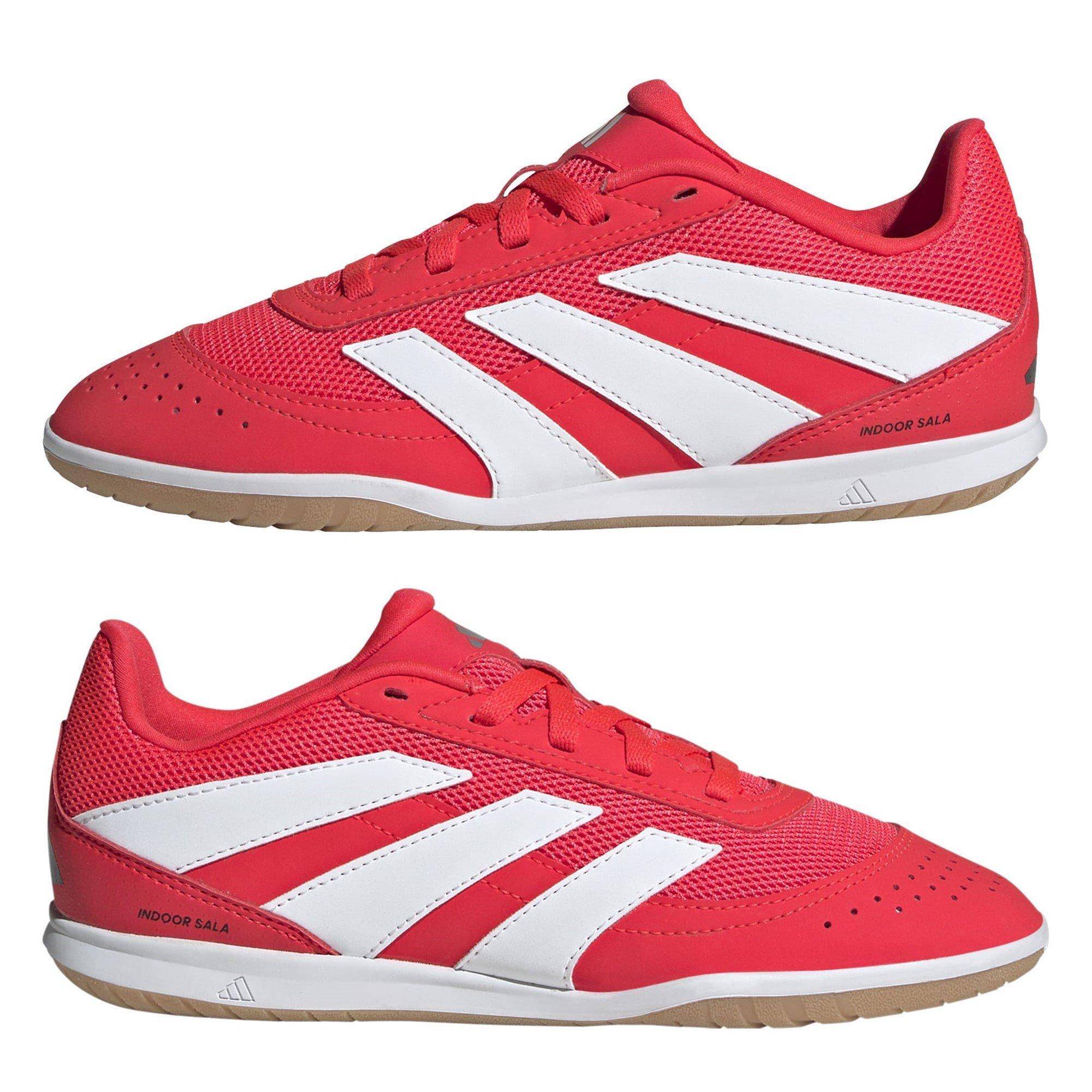 Red/White - adidas - Predator League Childrens Indoor Football Boots - 9