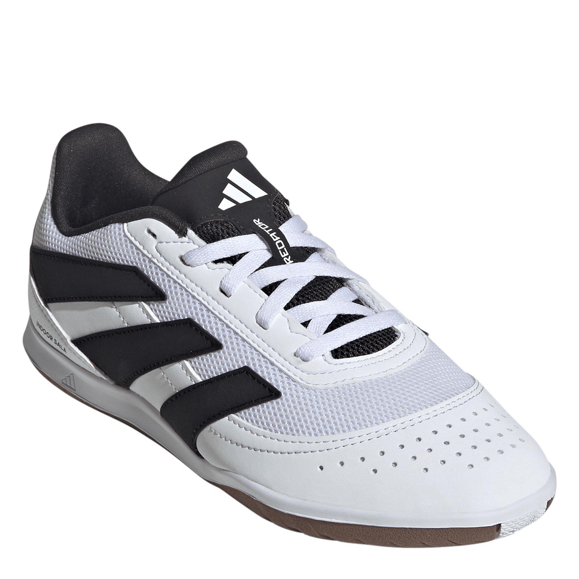 White/Blk/Lemon - adidas - Predator League Childrens Indoor Football Boots - 3