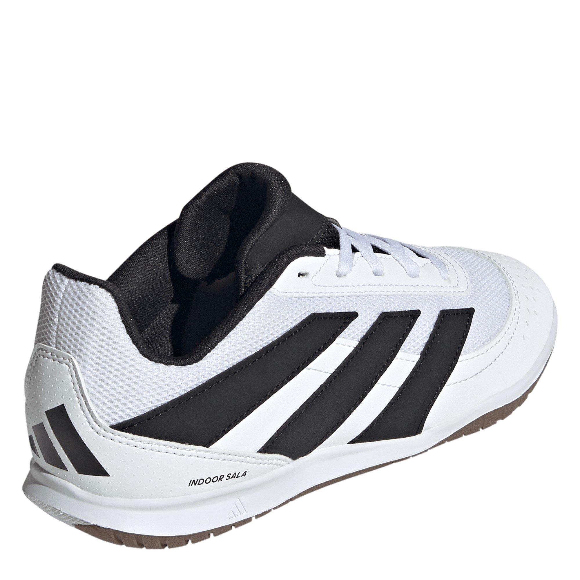 White/Blk/Lemon - adidas - Predator League Childrens Indoor Football Boots - 4