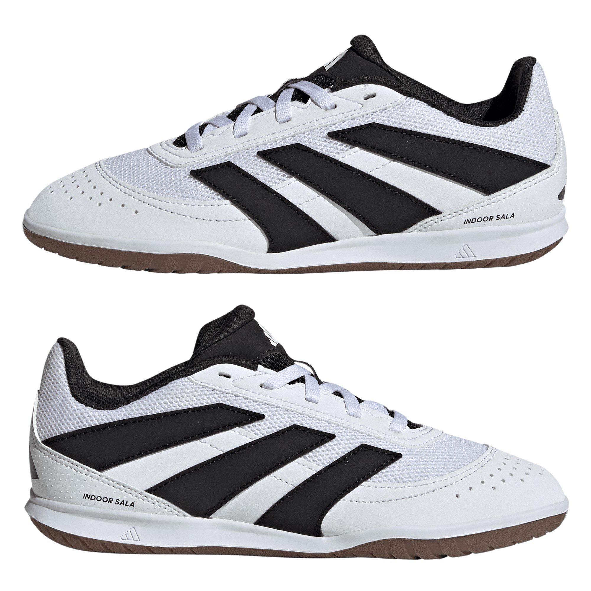 White/Blk/Lemon - adidas - Predator League Childrens Indoor Football Boots - 9