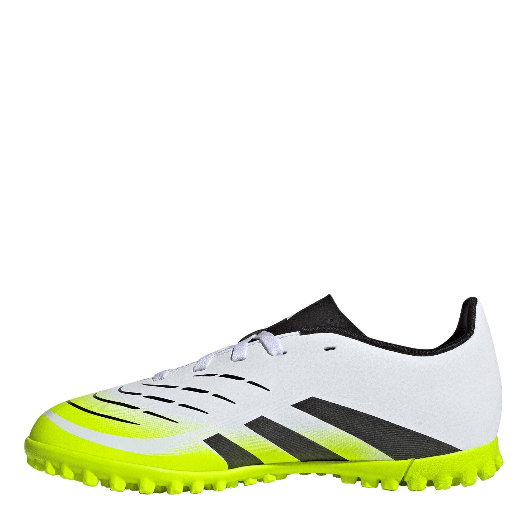 White/Blk/Lemon - adidas - Predator Club Childrens Astro Turf Football Boots - 2