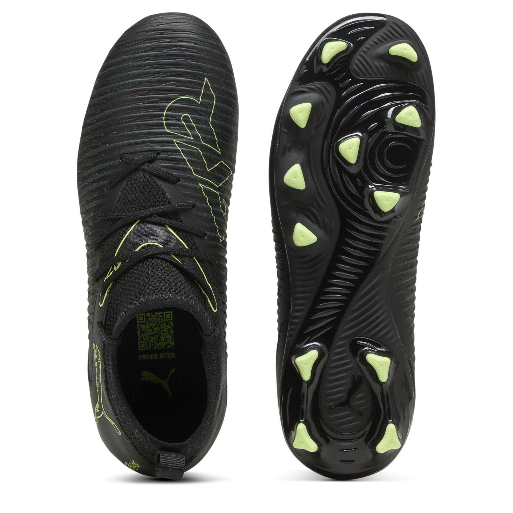 Blk-FL-GrnTrrn - Puma - Unisex Kids' Future 8 Match Firm Ground Football Boots - 3
