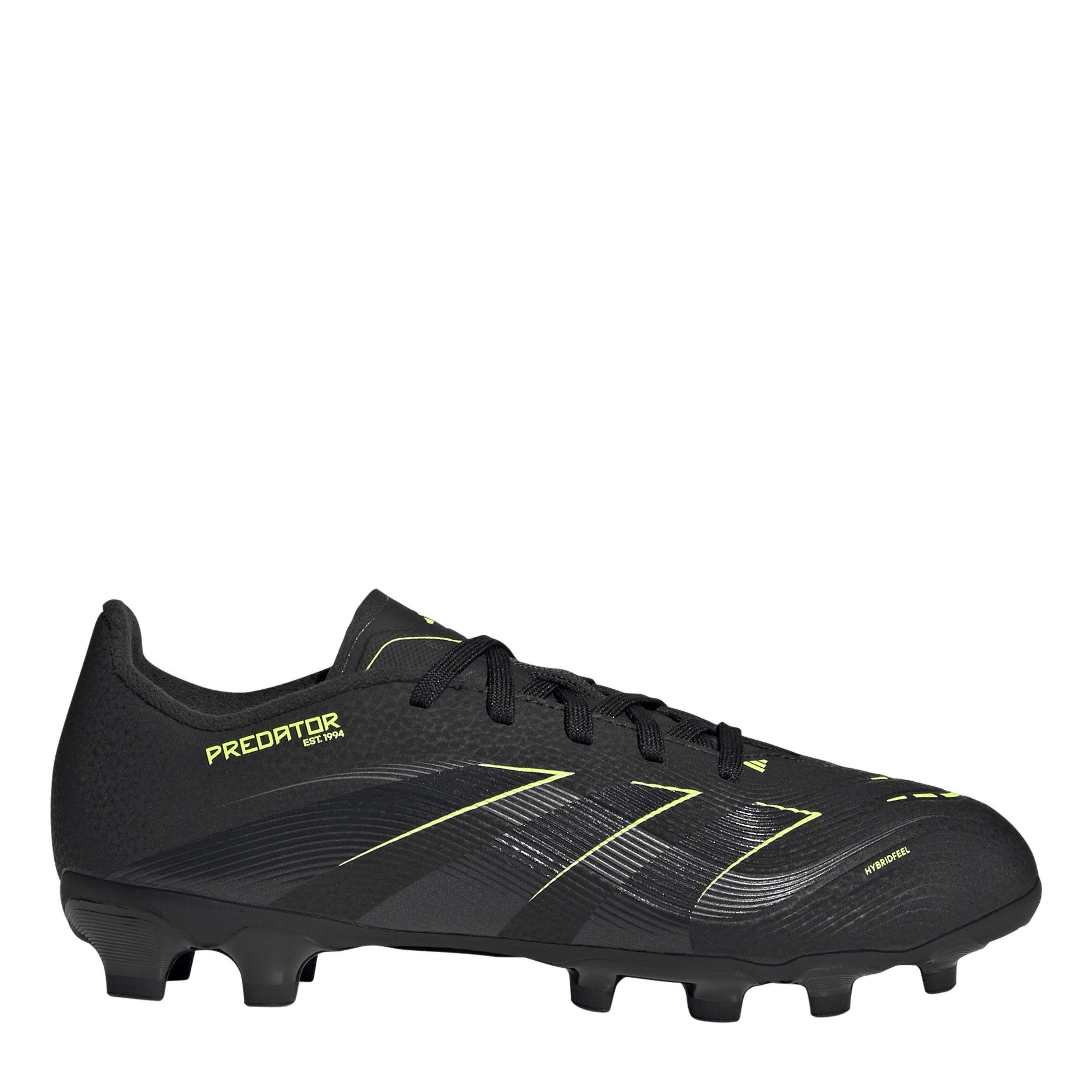Adidas  Kids Predator League -Ground Boots Childrens - Blk/Crbn/Lemon - C11 (29)