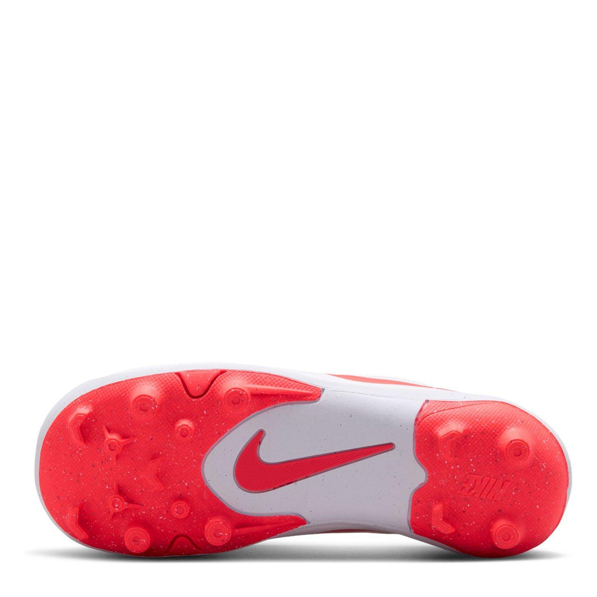 White/Red - Nike - Kids' Tiempo Club Firm Ground Football Boot - 3