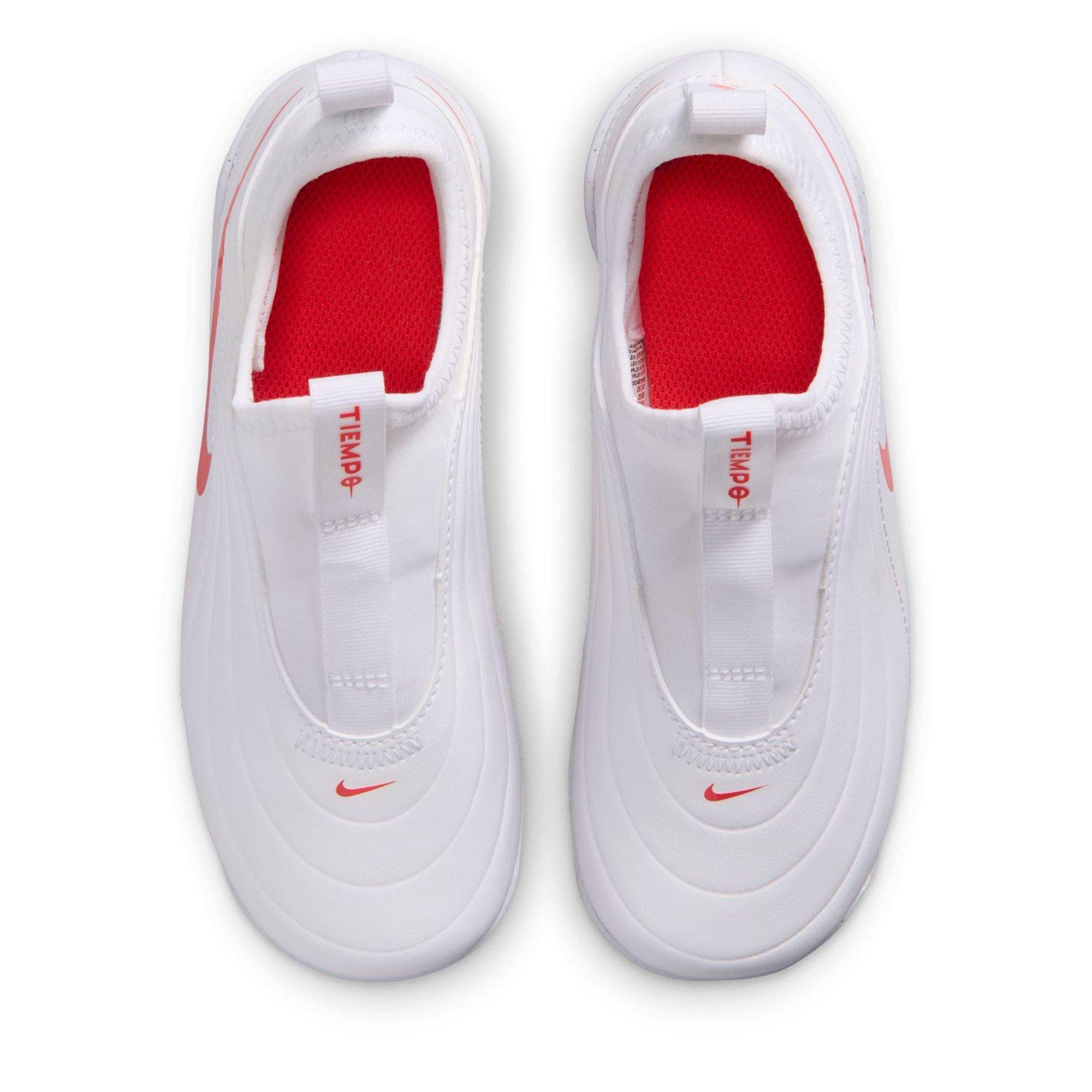 White/Red - Nike - Kids' Tiempo Club Firm Ground Football Boot - 6