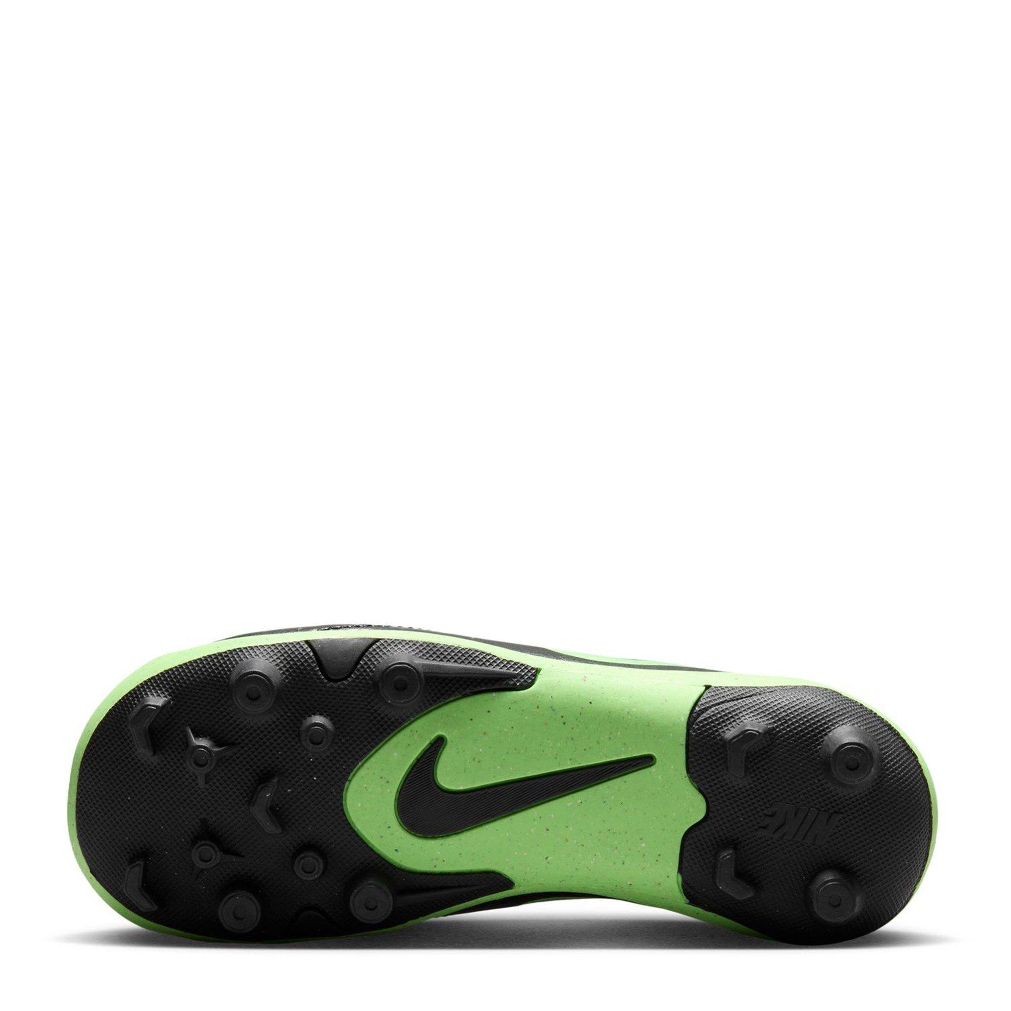 Black/Green - Nike - Kids' Tiempo Club Firm Ground Football Boot - 3