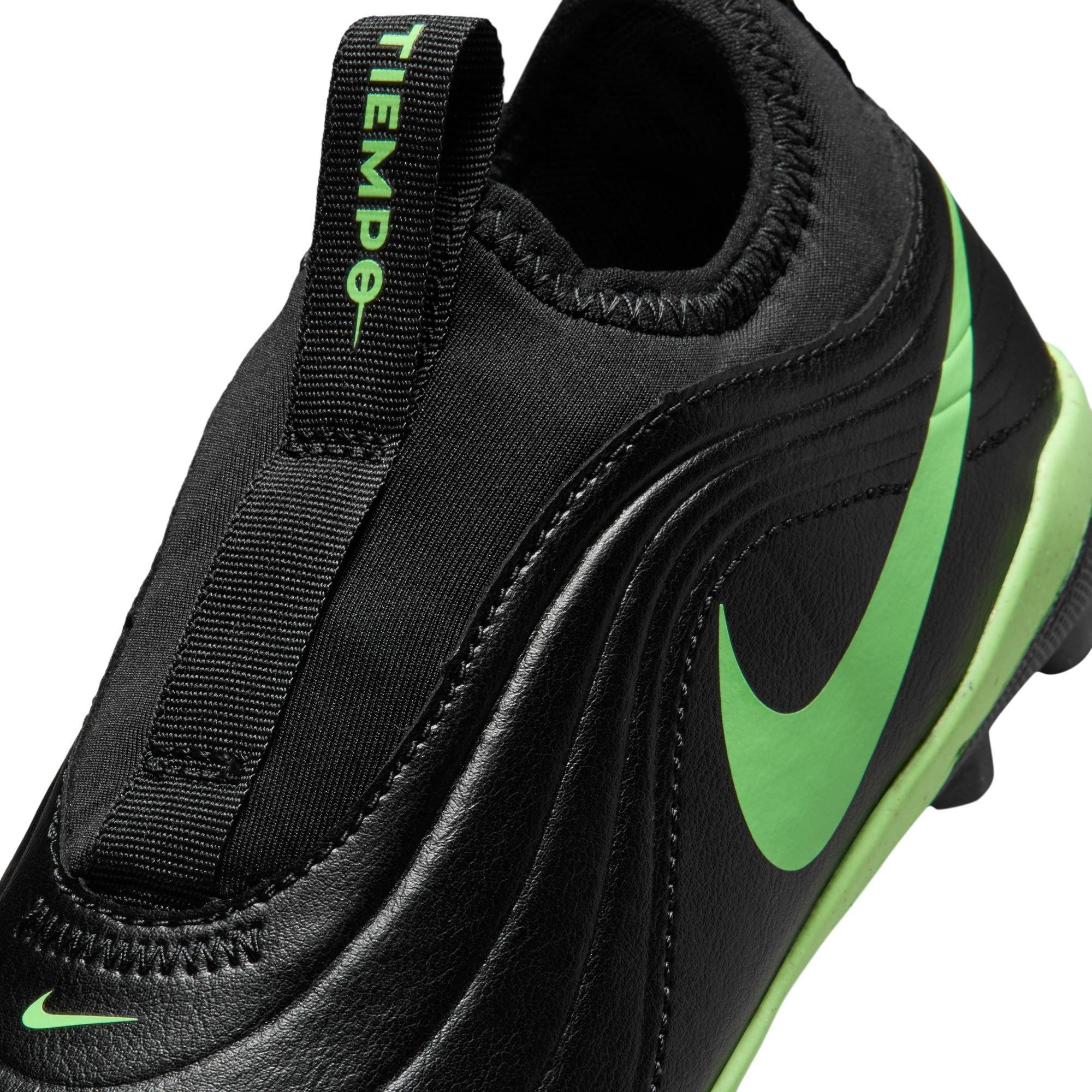 Black/Green - Nike - Kids' Tiempo Club Firm Ground Football Boot - 7