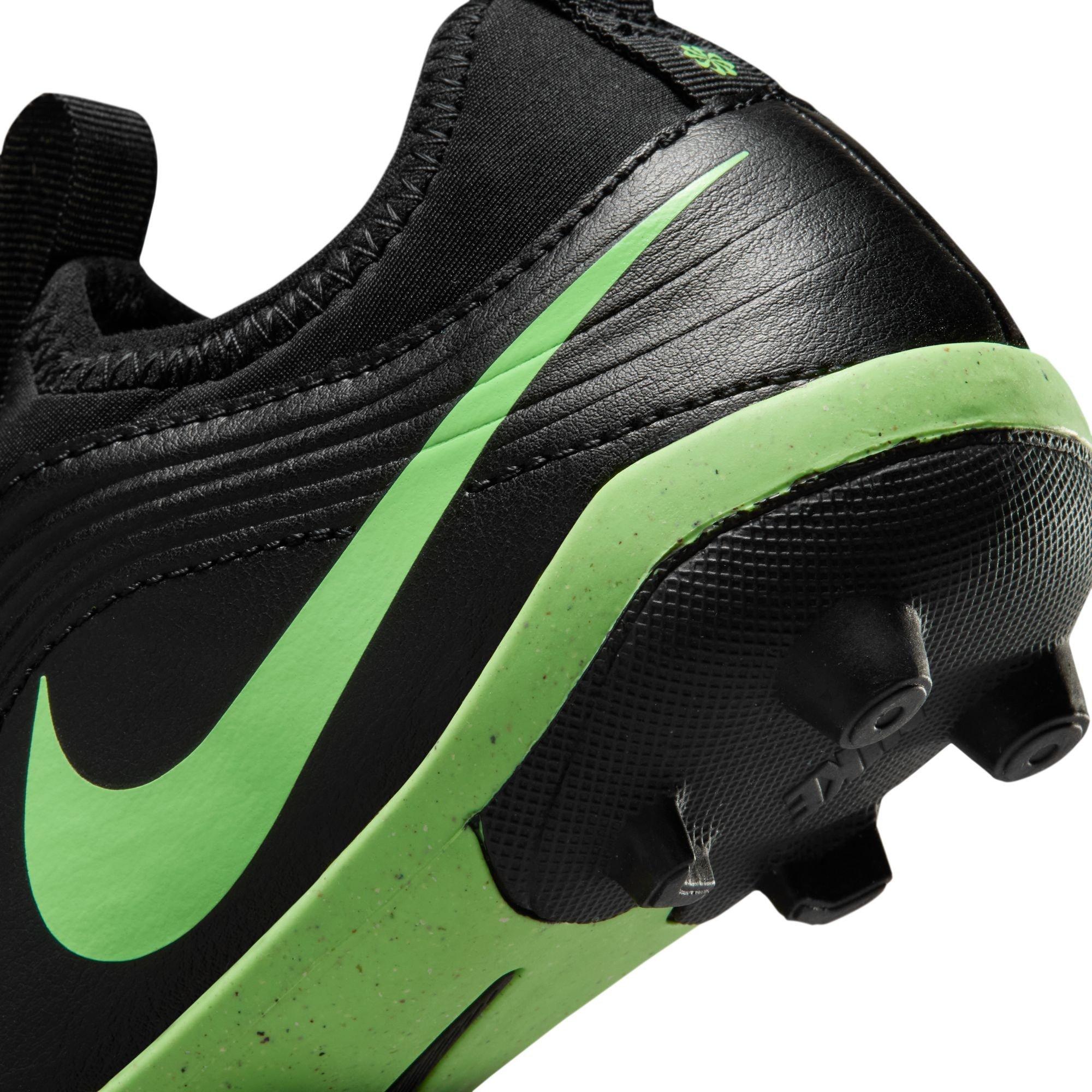 Black/Green - Nike - Kids' Tiempo Club Firm Ground Football Boot - 8