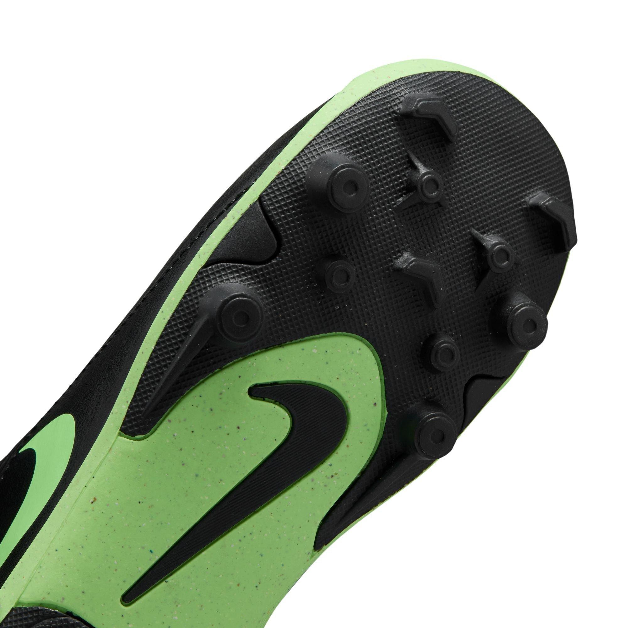 Black/Green - Nike - Kids' Tiempo Club Firm Ground Football Boot - 9