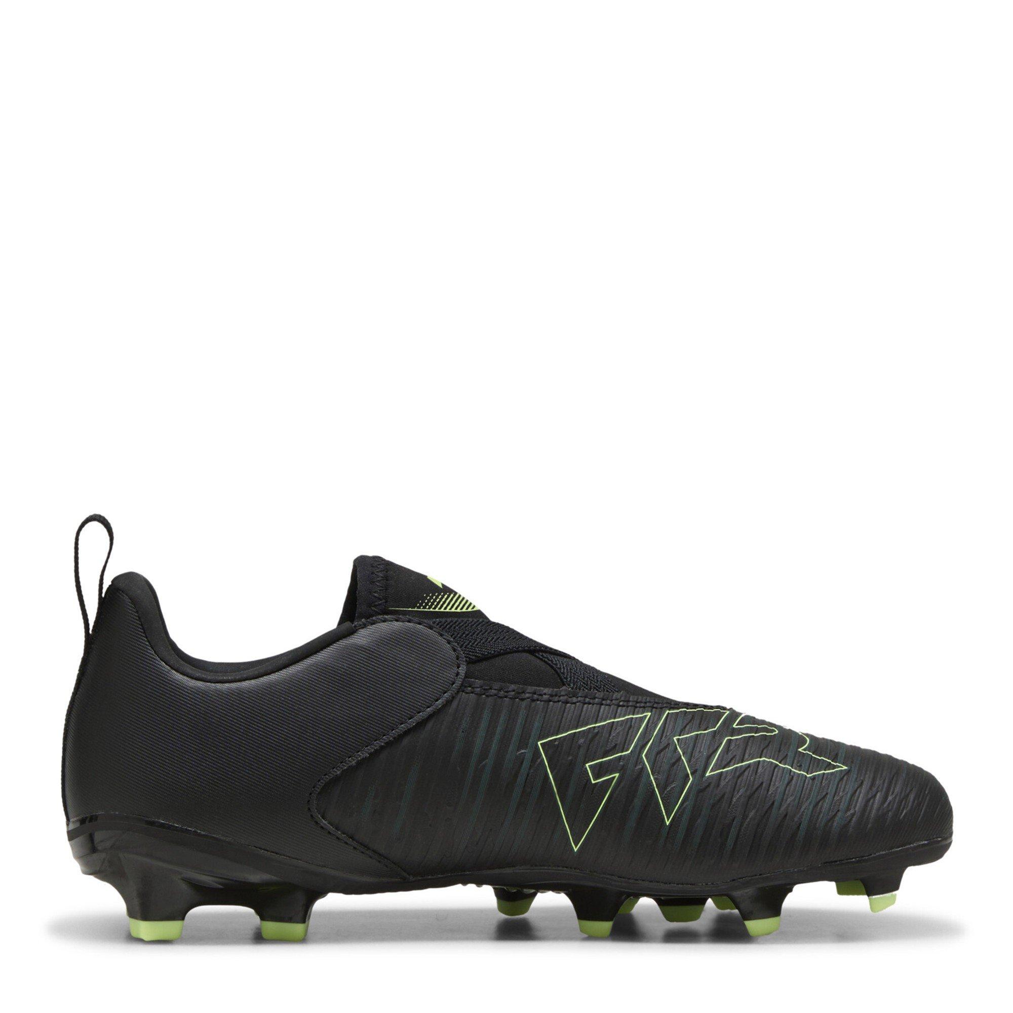 Black-Fizzy L - Puma - Unisex Kids' Future 8 Match LL Firm Ground Football Boots - 4