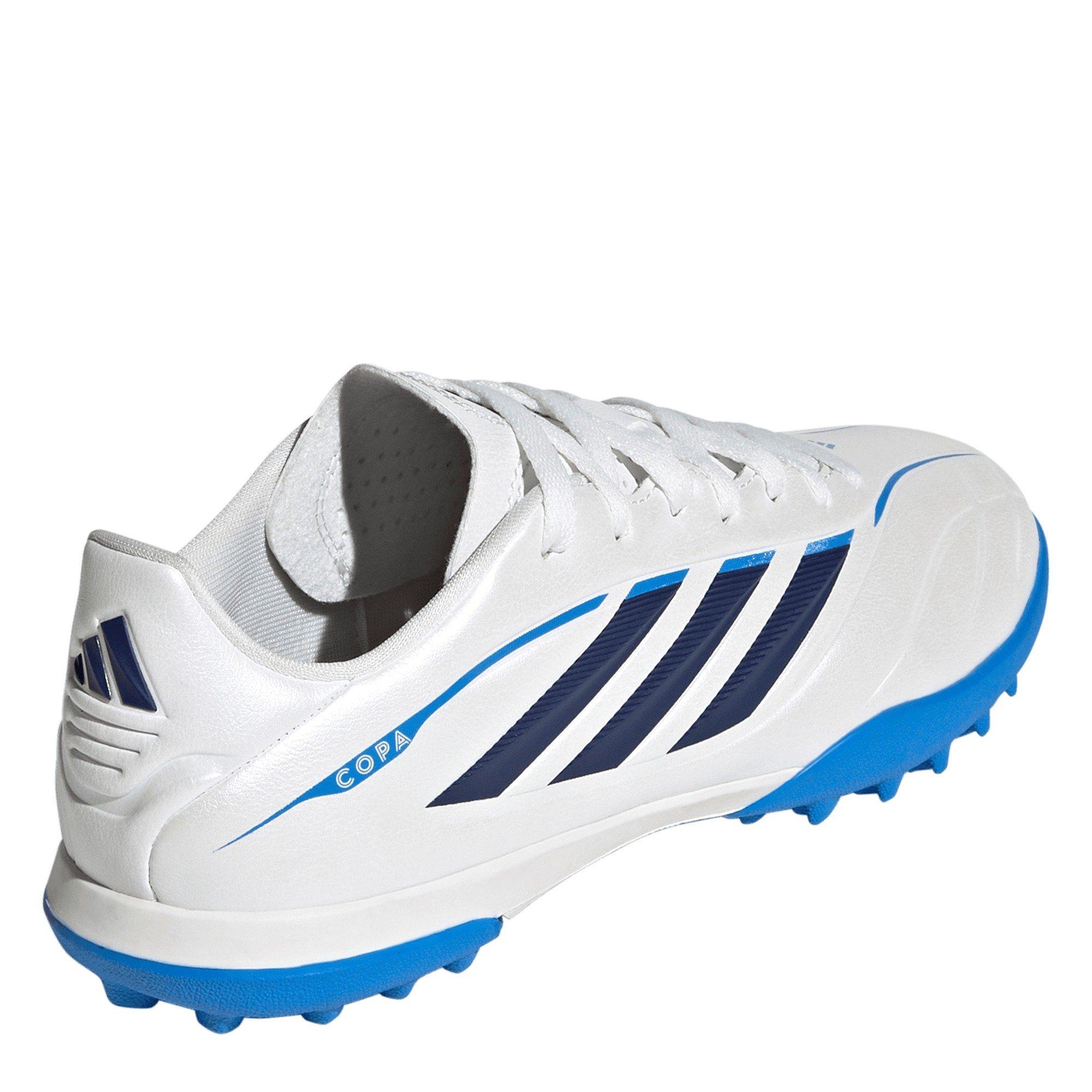 Bianco/Nero/Azzurro - adidas - Copa Pure IV Club Turf Football Boots Kids - 4