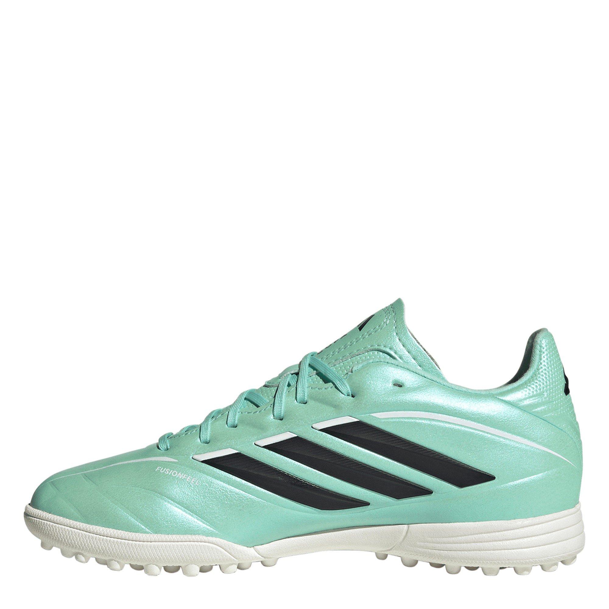 Mint/Black - adidas - Kids' Copa Pure IV League TF Astro Turf Football Boots - 2