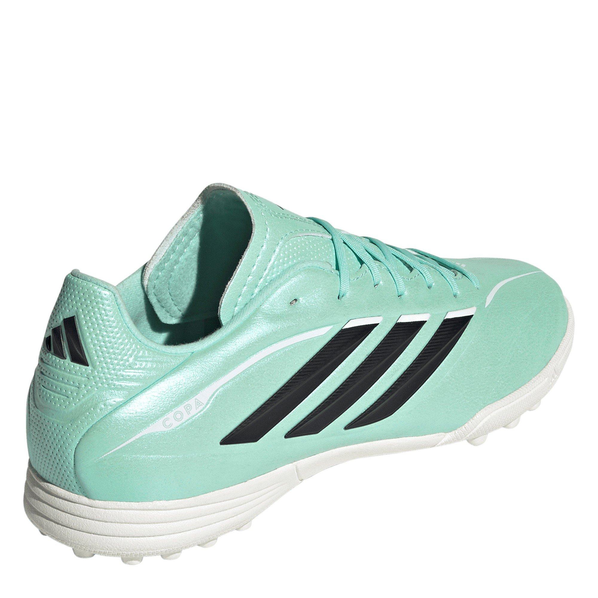 Mint/Black - adidas - Kids' Copa Pure IV League TF Astro Turf Football Boots - 4