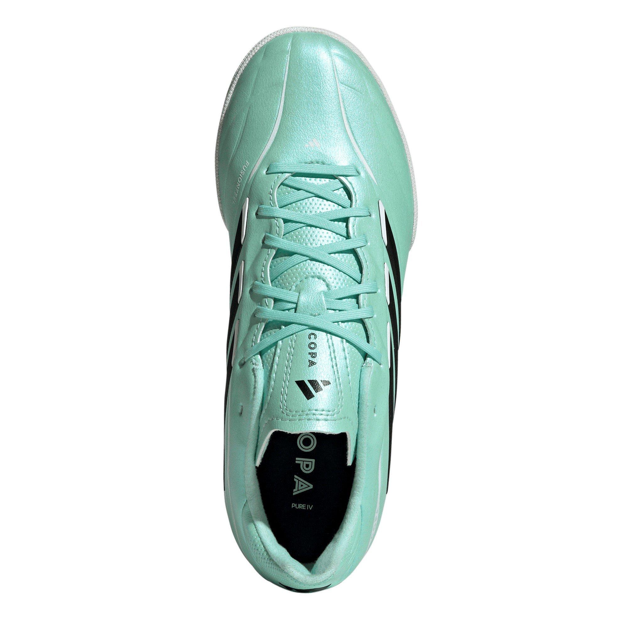 Mint/Black - adidas - Kids' Copa Pure IV League TF Astro Turf Football Boots - 5