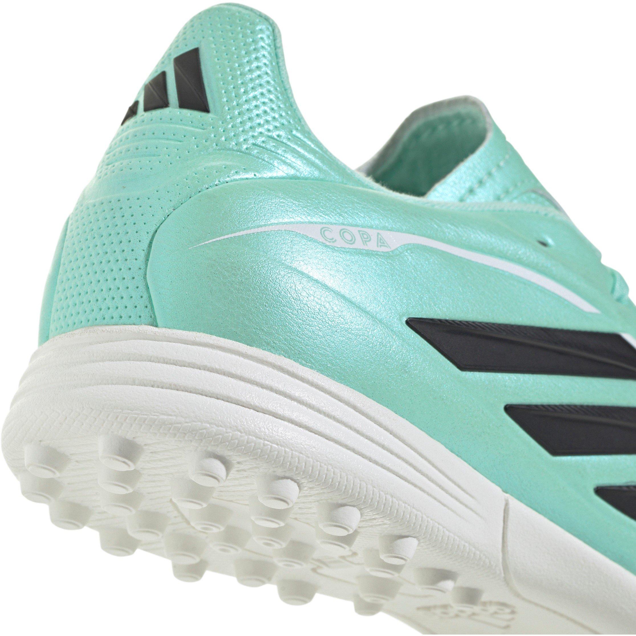 Mint/Black - adidas - Kids' Copa Pure IV League TF Astro Turf Football Boots - 8