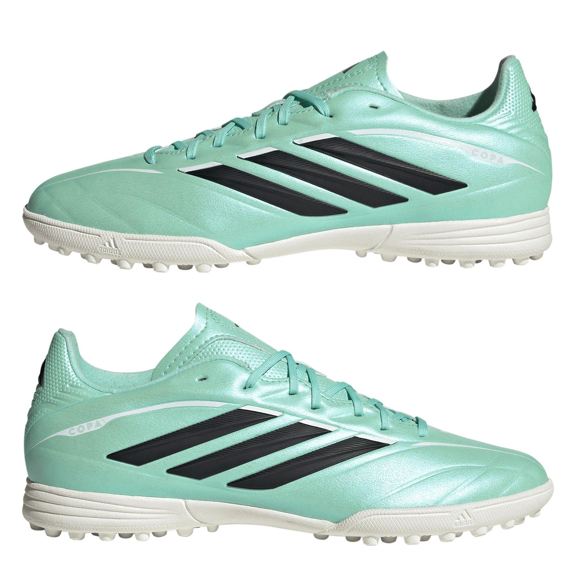 Mint/Black - adidas - Kids' Copa Pure IV League TF Astro Turf Football Boots - 9
