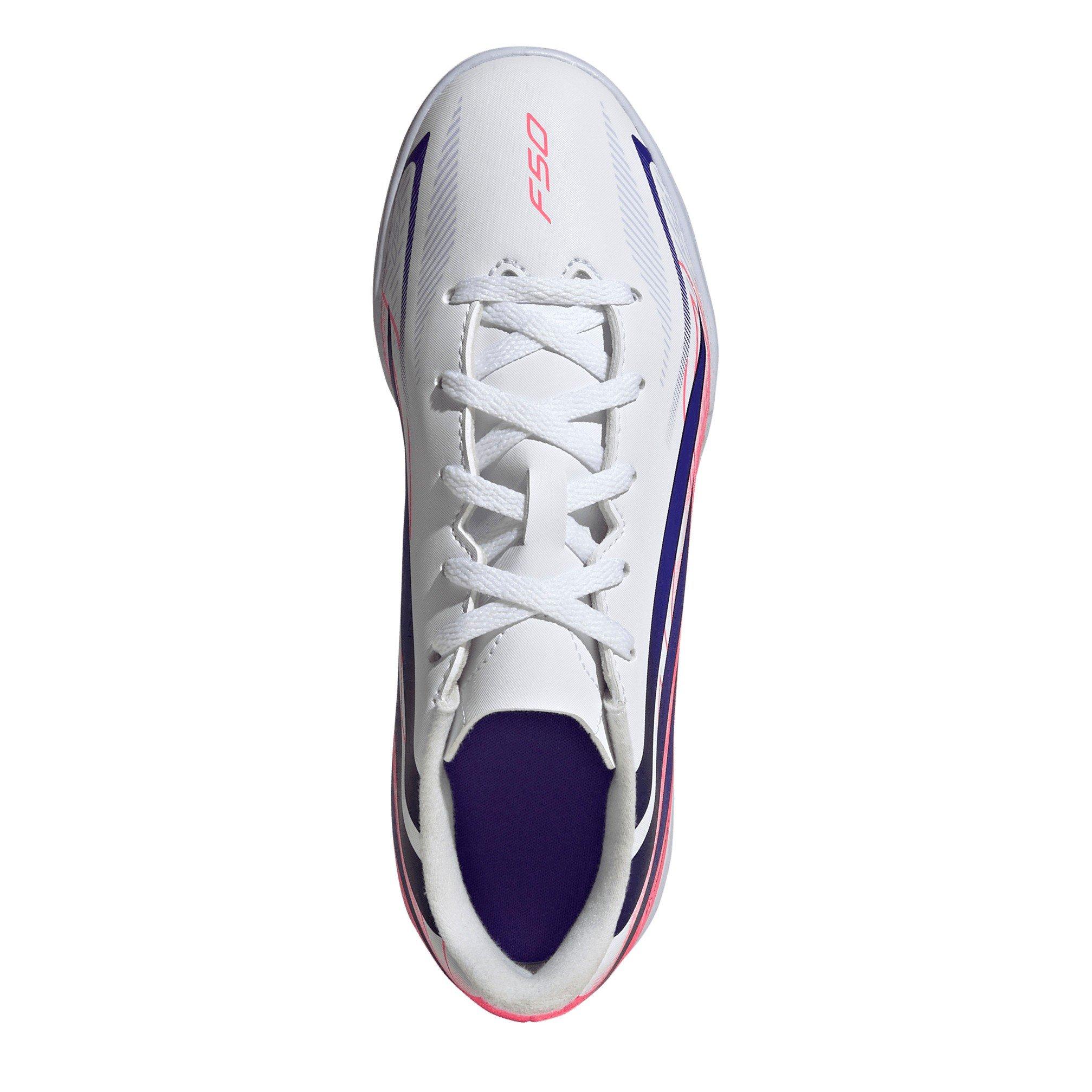 Wit/Koraal - adidas - F50 Hyperfast Club Indoor Football Boots Kids - 5