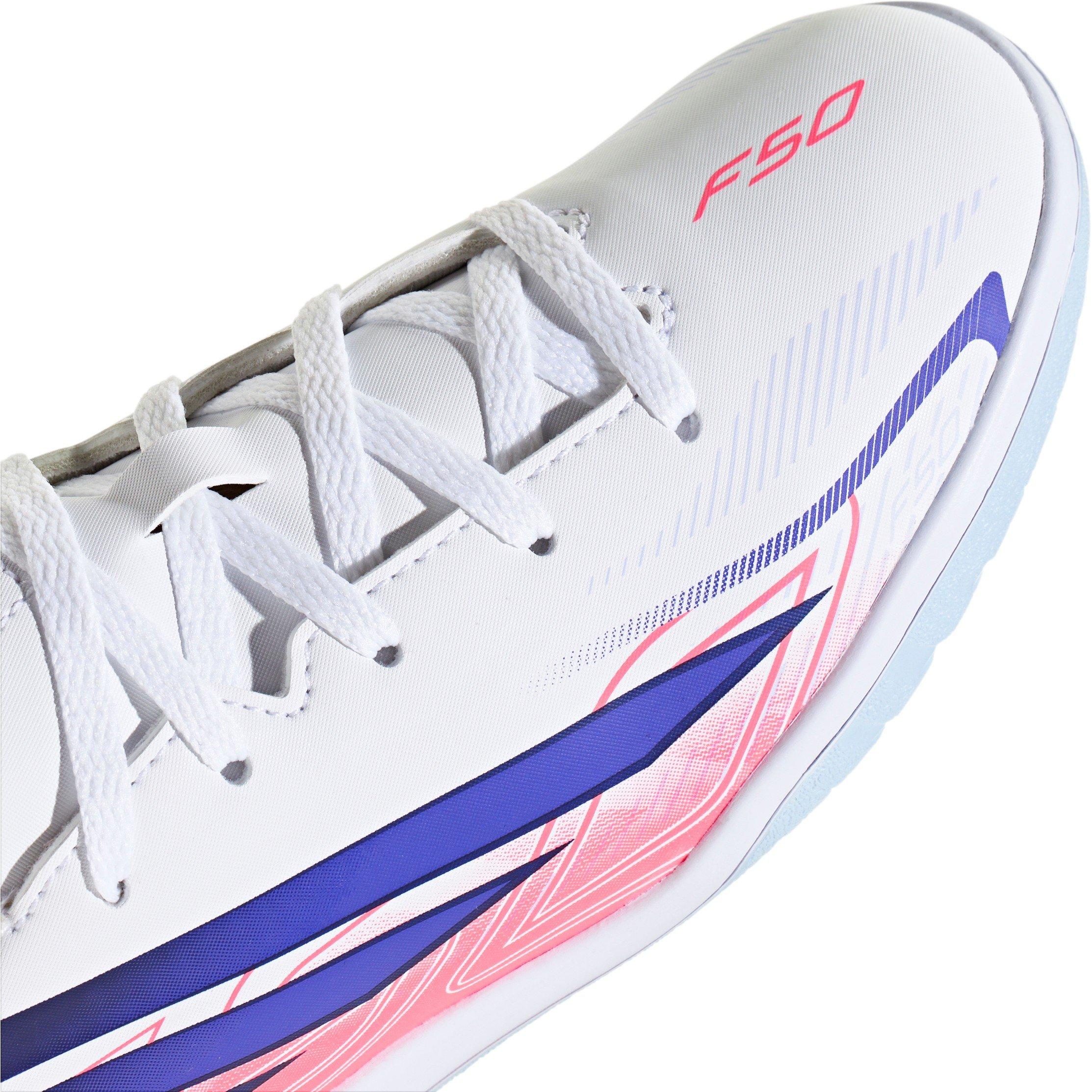 Wit/Koraal - adidas - F50 Hyperfast Club Indoor Football Boots Kids - 8